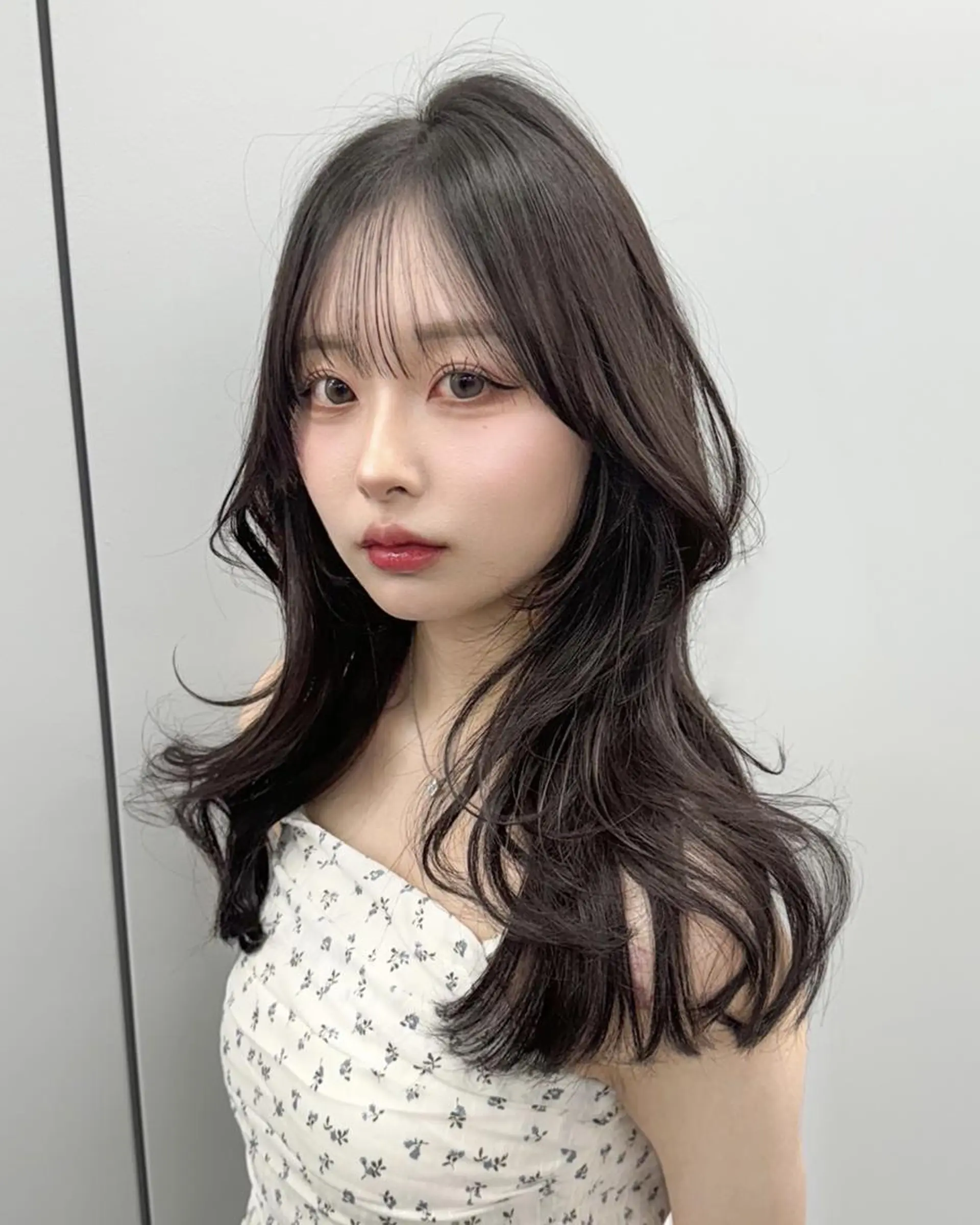ロング カラー 韓国暗髪🇰🇷レイ ヤー🤍JUICEのヘアスタイル