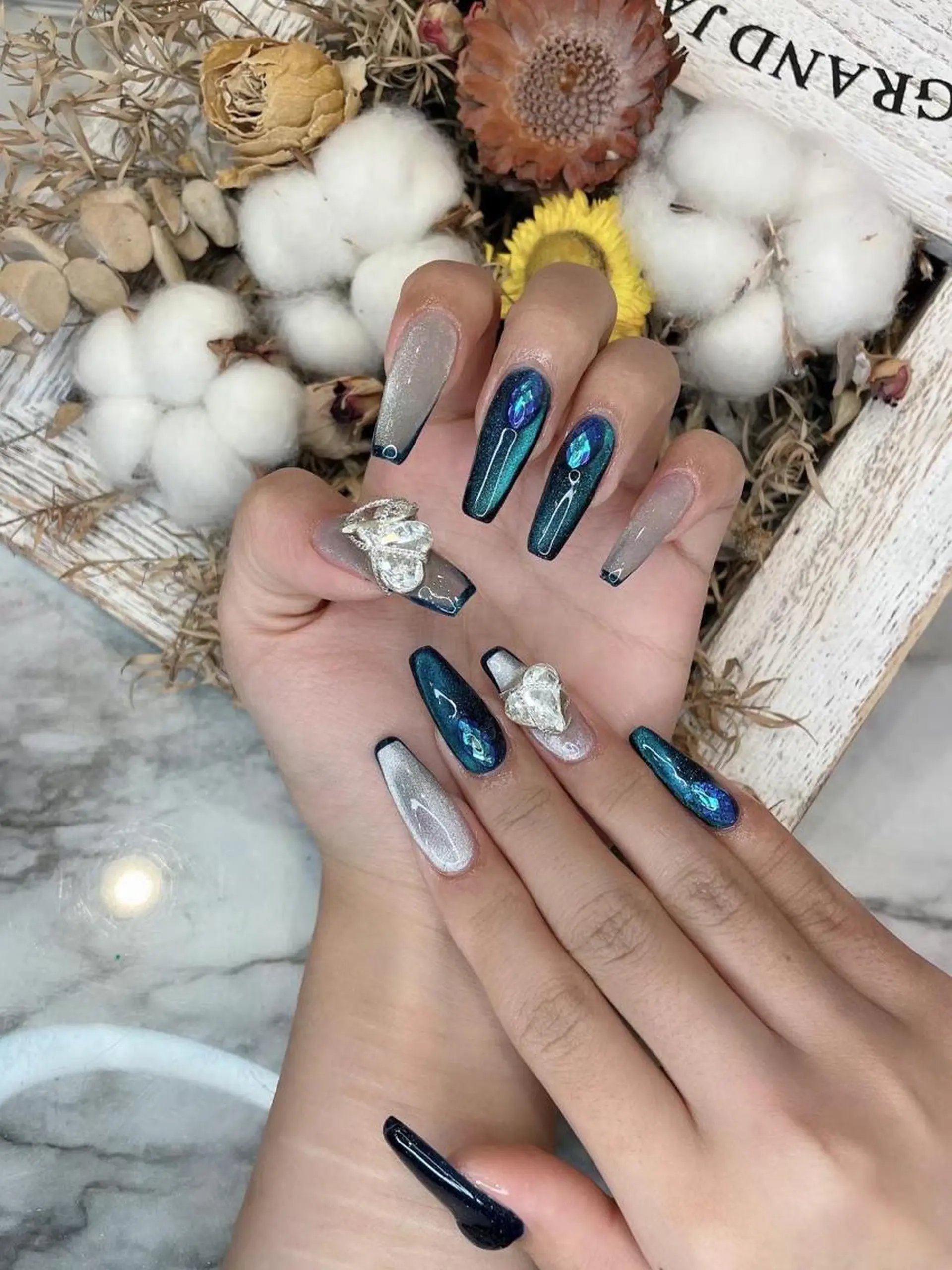 ネイル オーロラネイル キラキラネイル ラメ(グリッター) Babarla Nailのネイルデザイン