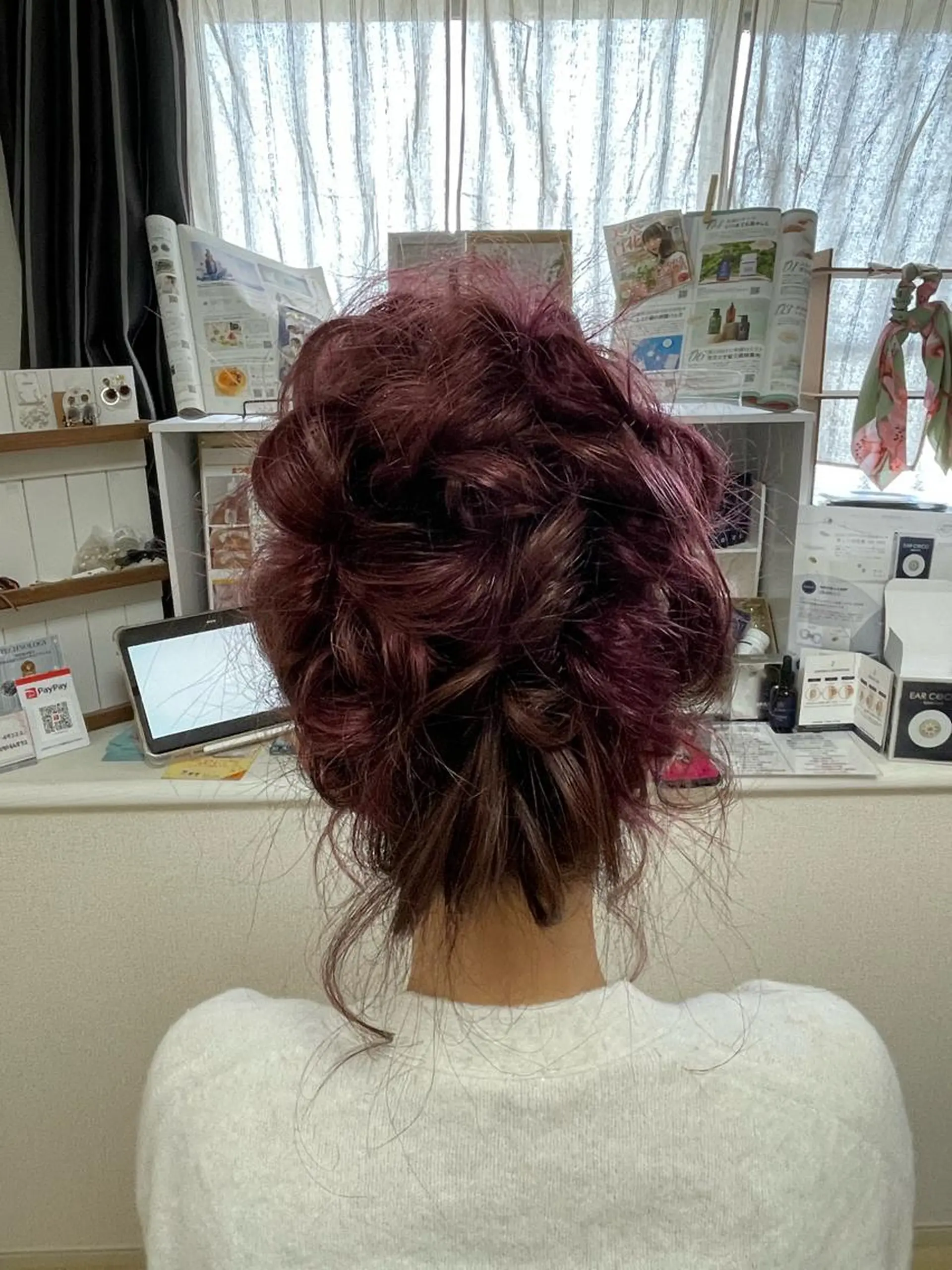 セミロング ヘアアレンジ fun./ヘアセット /エクステ/着付のヘアスタイル