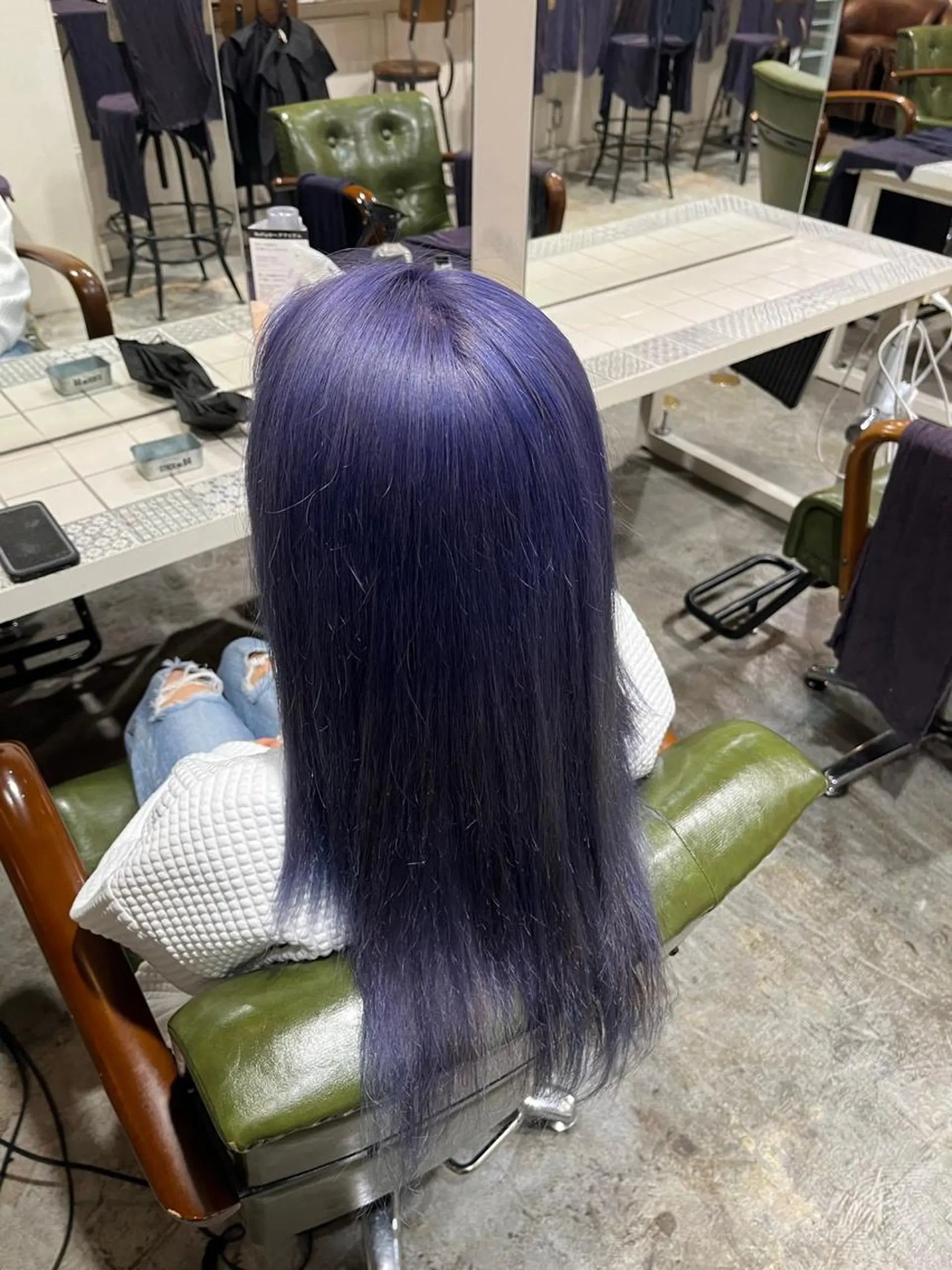 セミロング カラー ヘアアレンジ 高島 凜のヘアスタイル