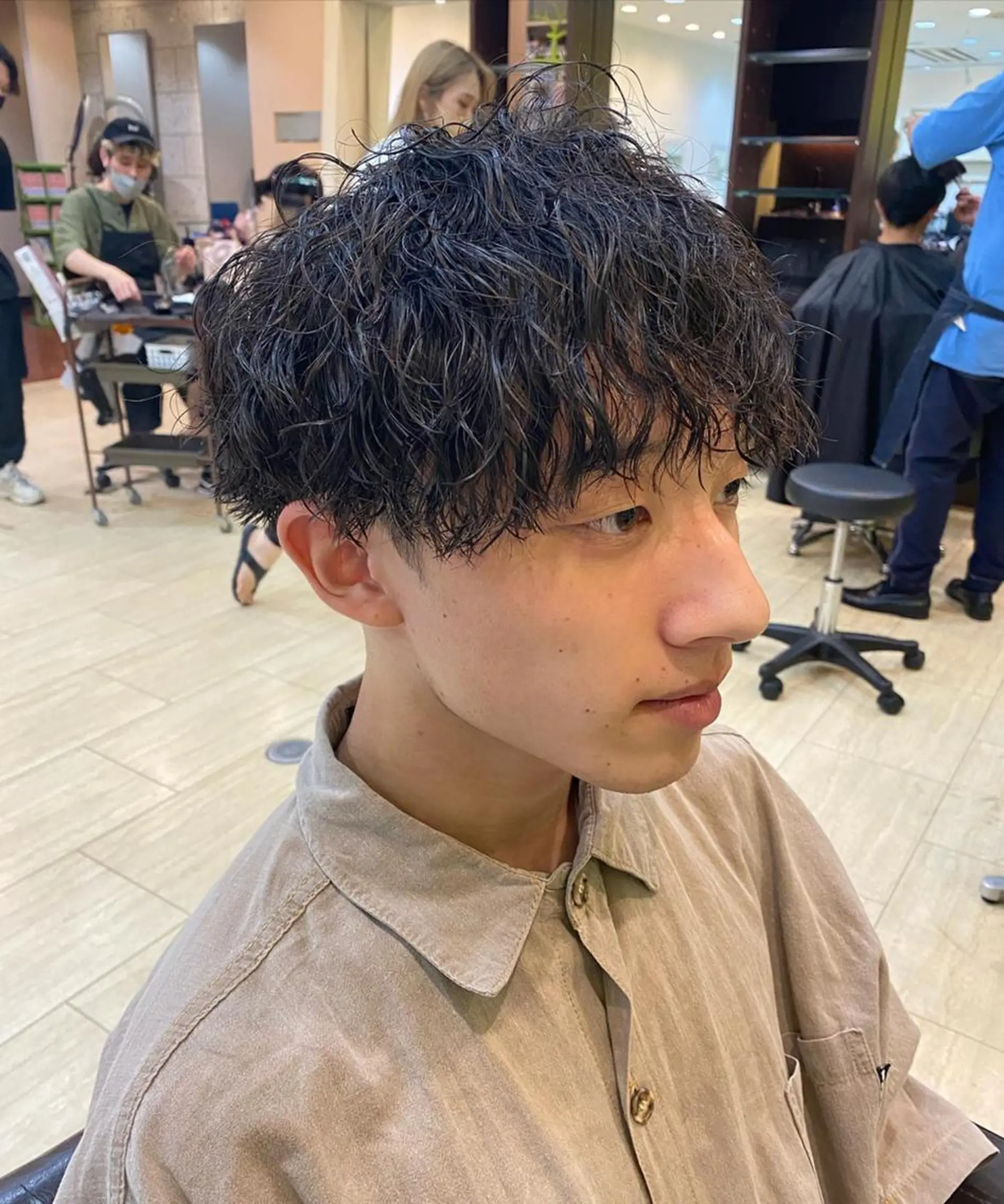 パーマ メンズ フェードカット メンズパーマ プードルパーマ メンズツイストパーマ ツイストスパイラルパーマ 年間2000名担当◎ パーマ職人/仲原佑樹のヘアスタイル