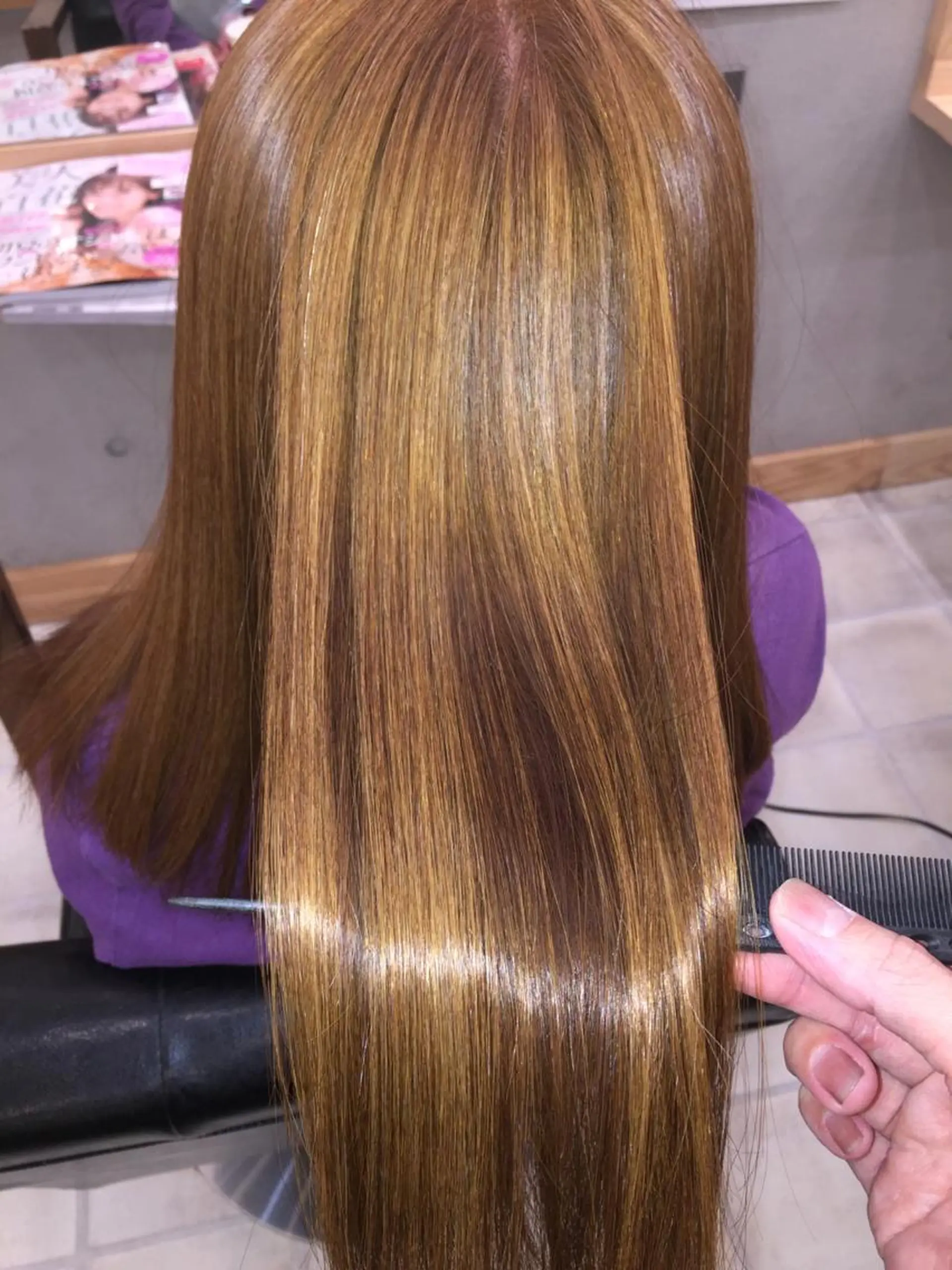 ロング パーマ くせ毛 カット 縮毛矯正 トリートメント Hair  Design  One Charme所属・鳴海 悠のその他イメージ