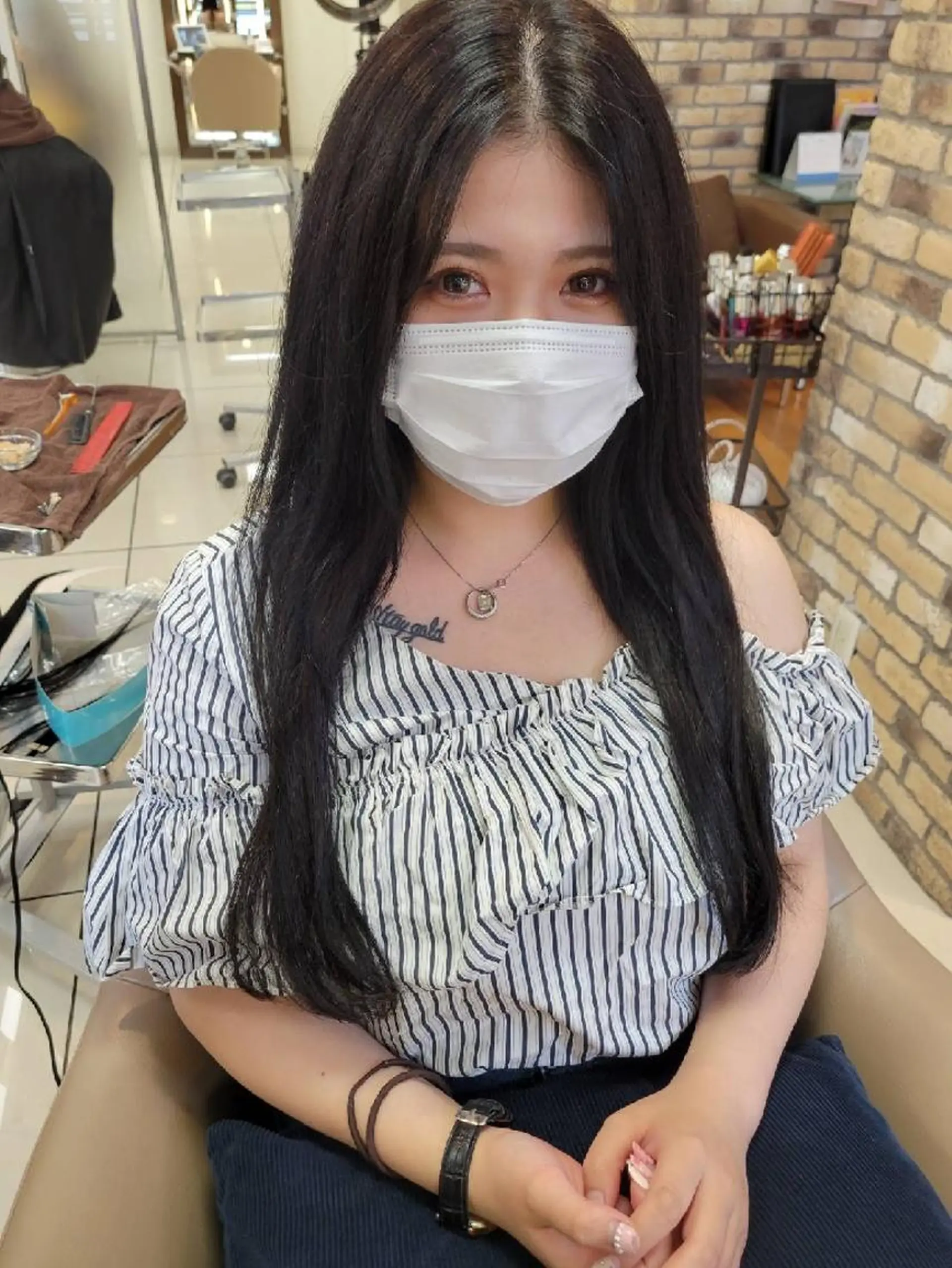 ロング カラー ママ美容師まつげ 🤍まき🤍のヘアスタイル