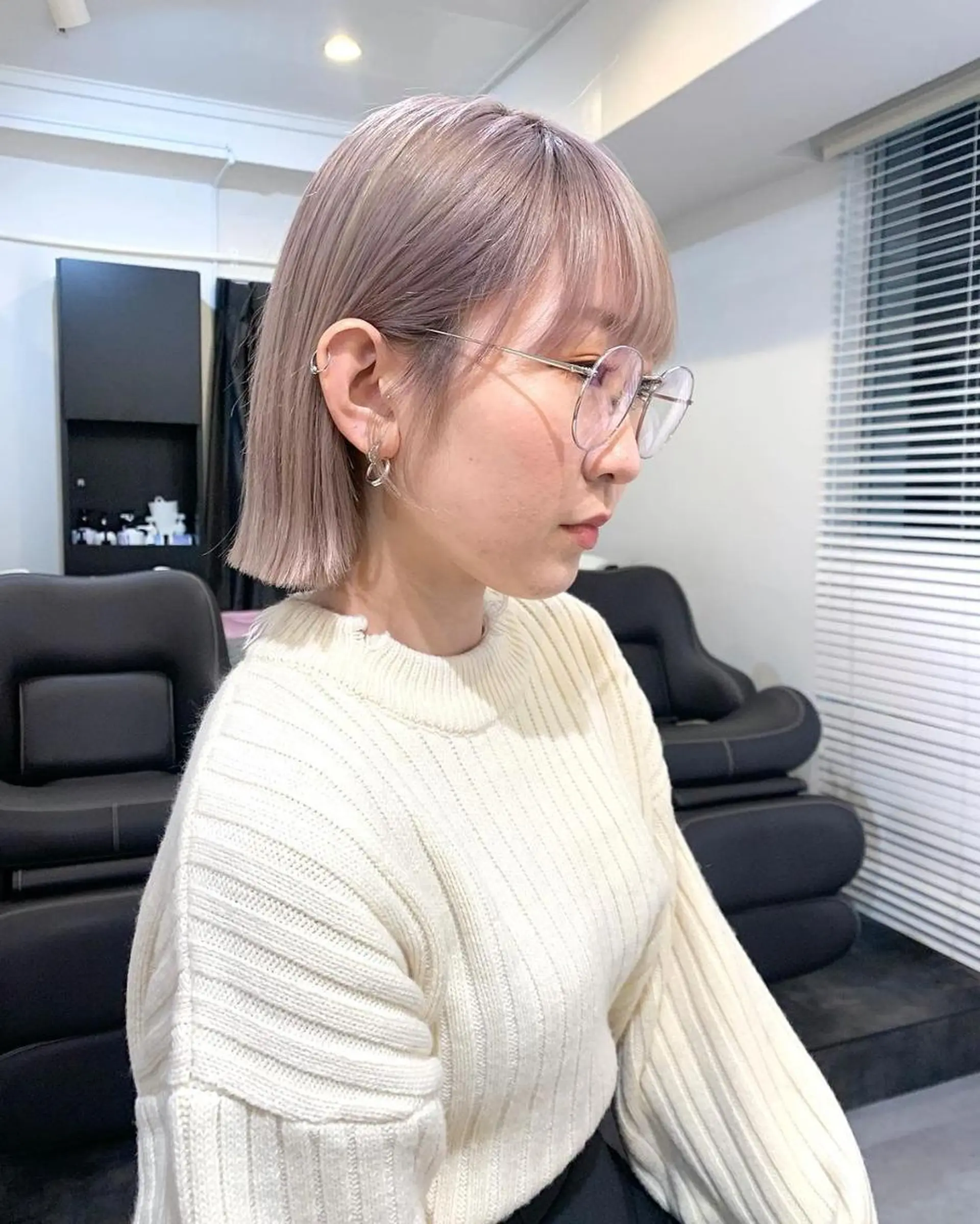 ショート カラー ブリーチ、髪質改善 Noe心斎橋店のヘアスタイル