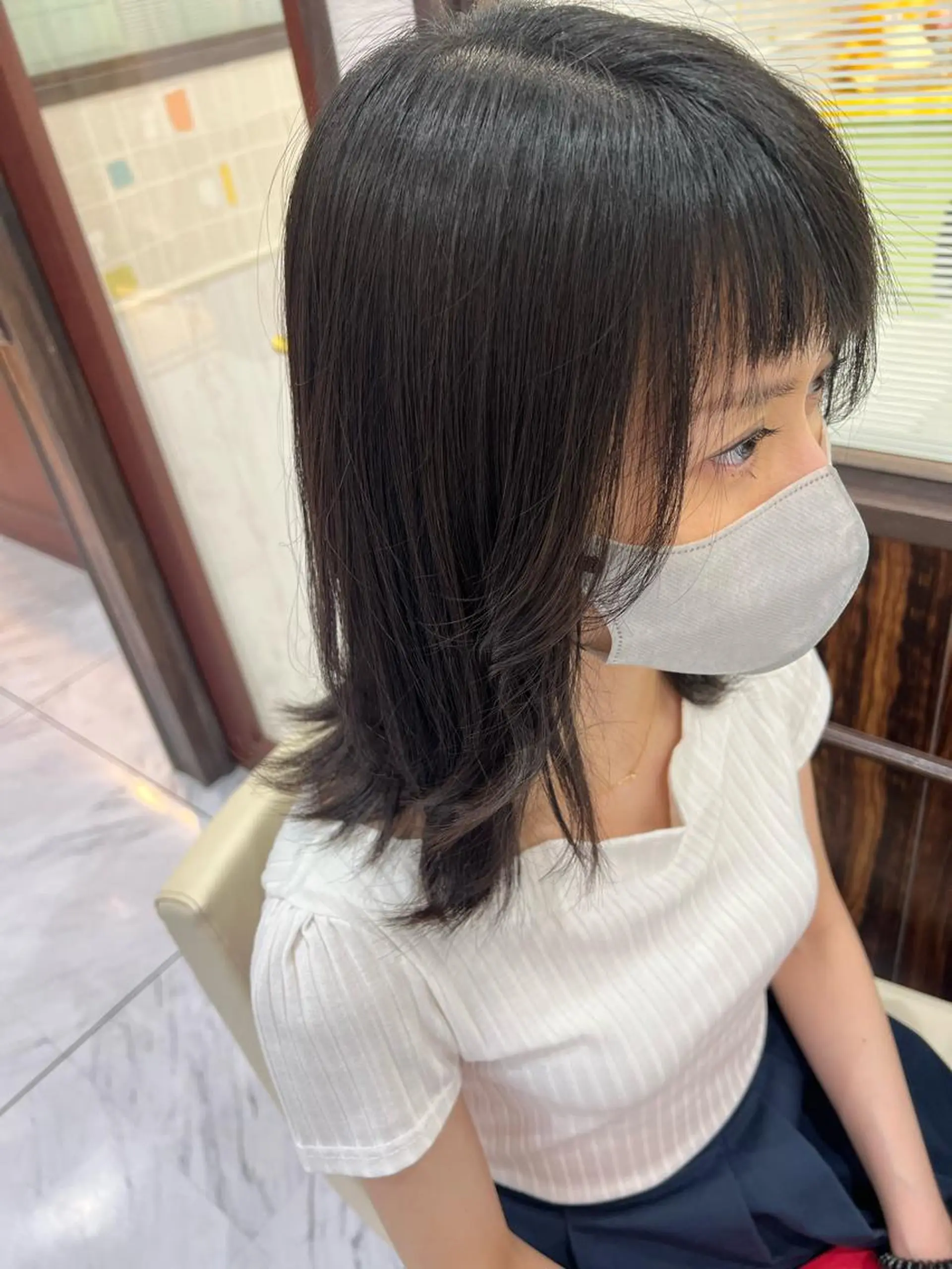 ミディアム あんどう ゆうかのヘアスタイル