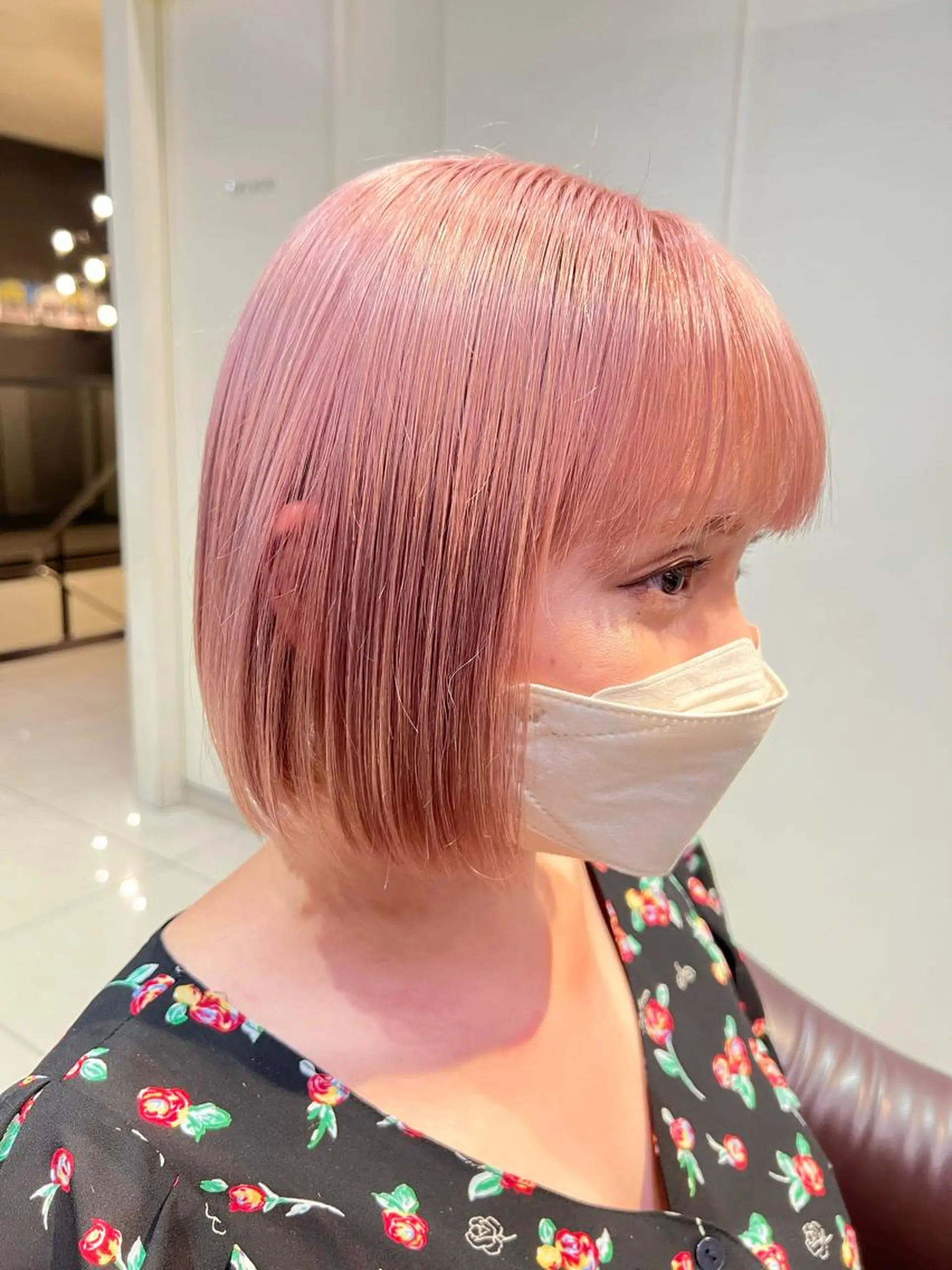 ショート カラー ベージュカラー ピンクカラー ピンクベージュ カット ヘアカラー トリートメント 髪質改善✨艶髪師 黒木大貴のヘアスタイル