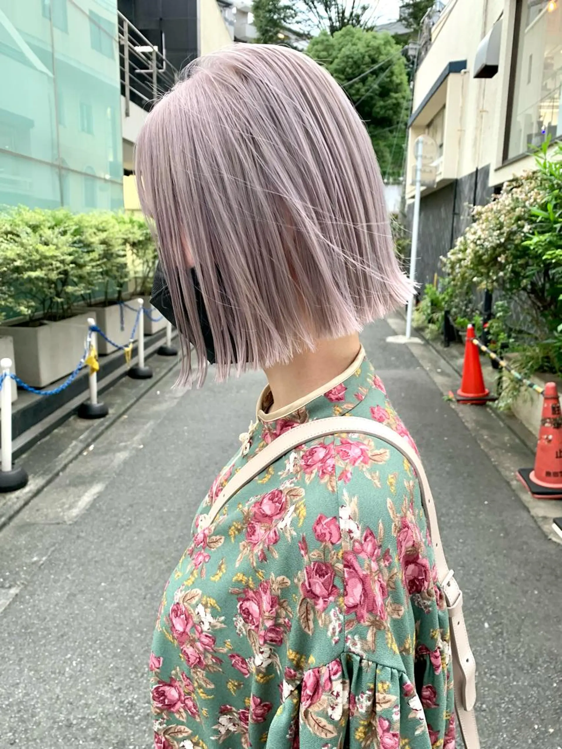 ミディアム カラー ヘアアレンジ ハイトーン/美髪矯正 🍃大江拓実のヘアスタイル