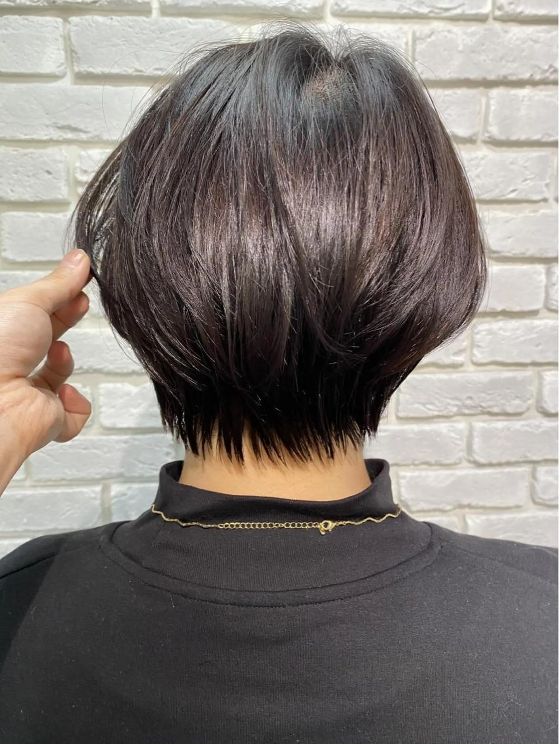 ショート カット トリートメント 髪質改善カラー✨質感 ショート✨石山航のヘアスタイル