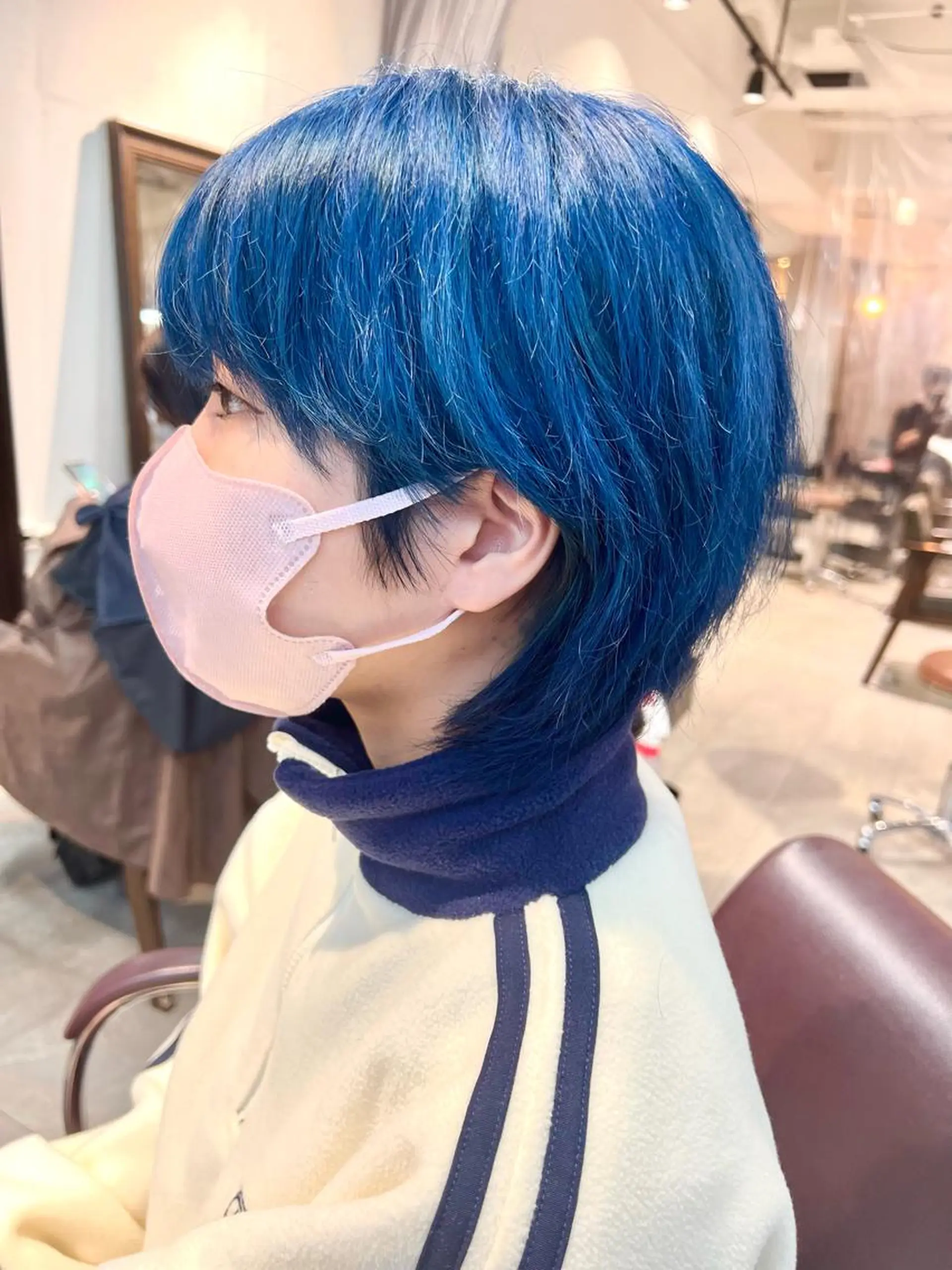 ミディアム カラー ヘアアレンジ ネイル ヘアカラー トリートメント ヘアセット 🌈インナーカラー ‘ショウマ’🌈のヘアスタイル