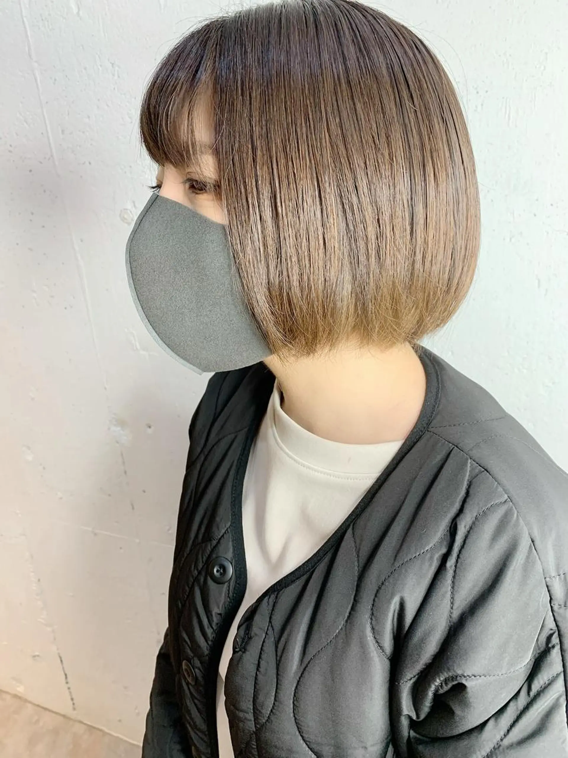 ショート パーマ ボブ ストレートパーマ カット トリートメント 💛丁寧さNo.🥇 🧸片山智裕💛のヘアスタイル