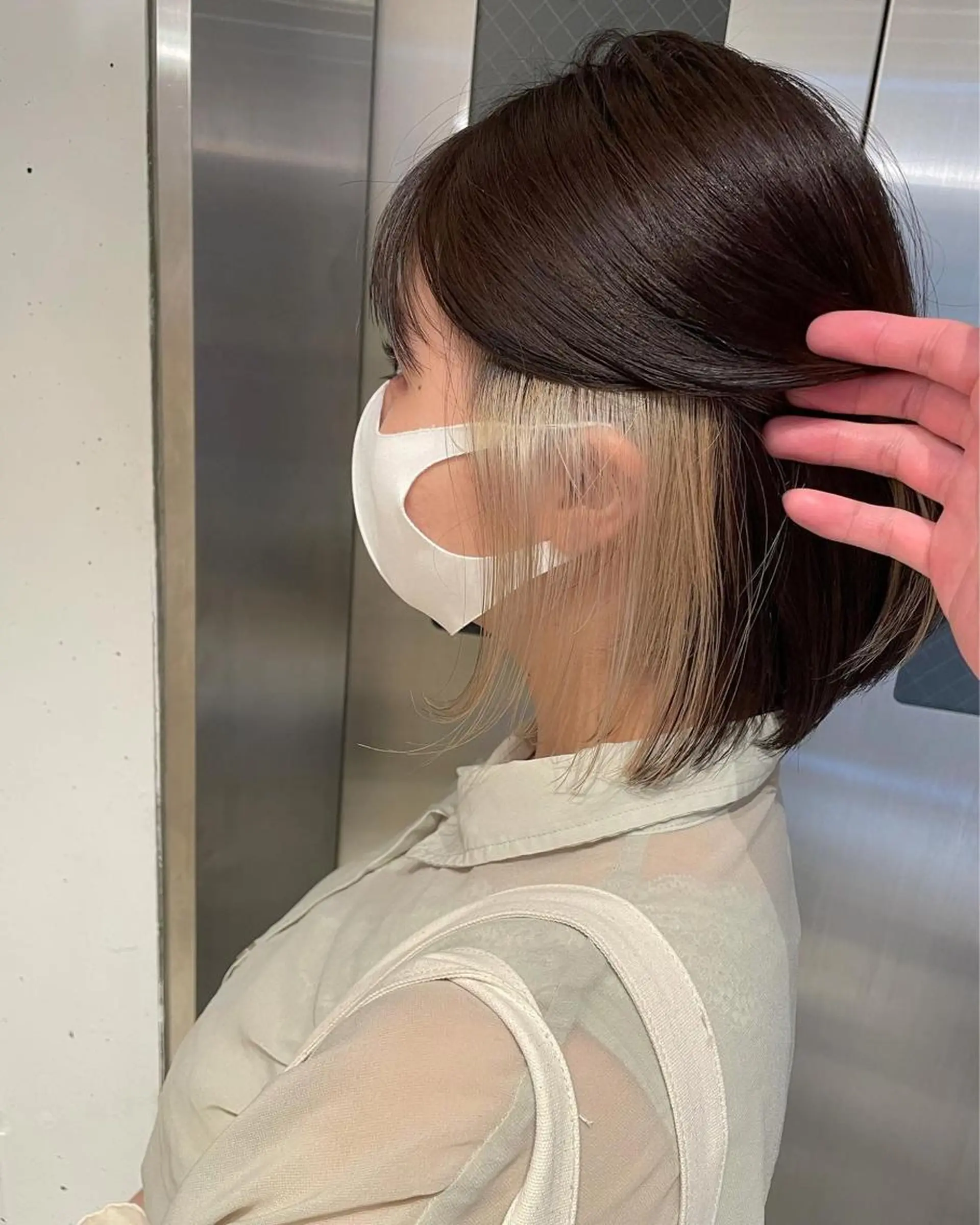 ショート 新宿韓国風レイヤー カット内田智大のヘアスタイル
