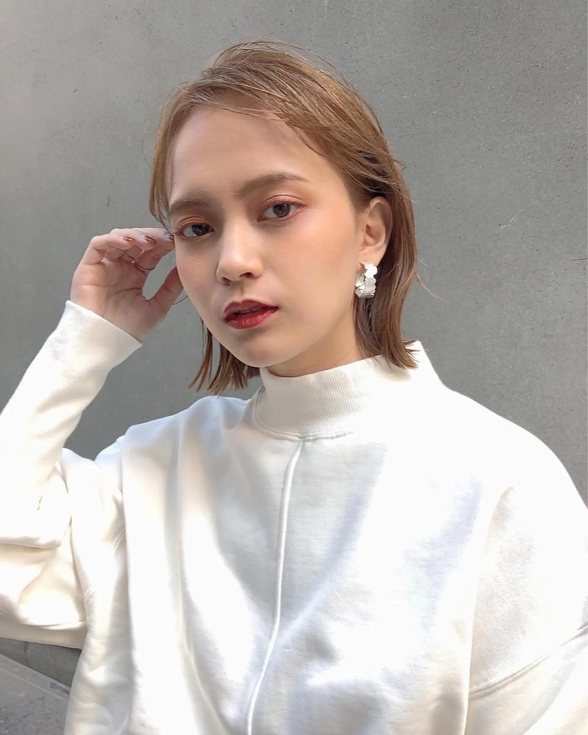 ミディアム カラー カット ヘアカラー marju銀座 マージュギンザのヘアスタイル