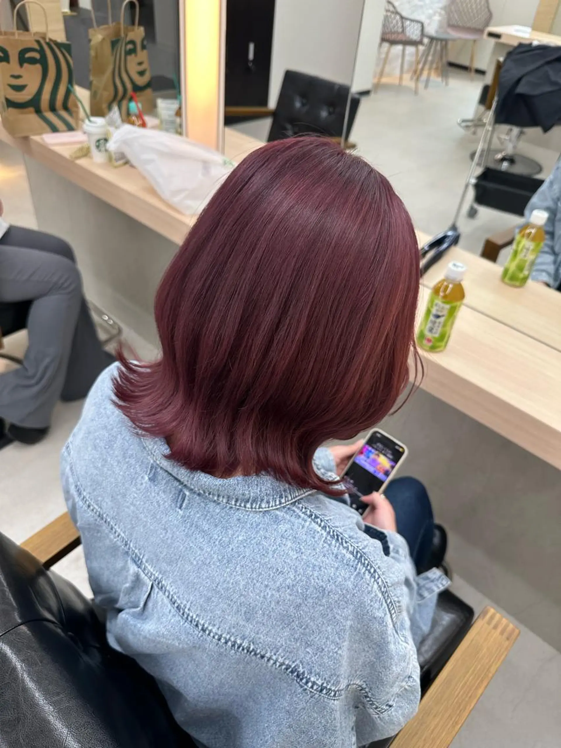 ミディアム カラー カット ヘアカラー トリートメント 𝐑𝐲𝐮𝐤𝐢 【店長】ALEAPのヘアスタイル