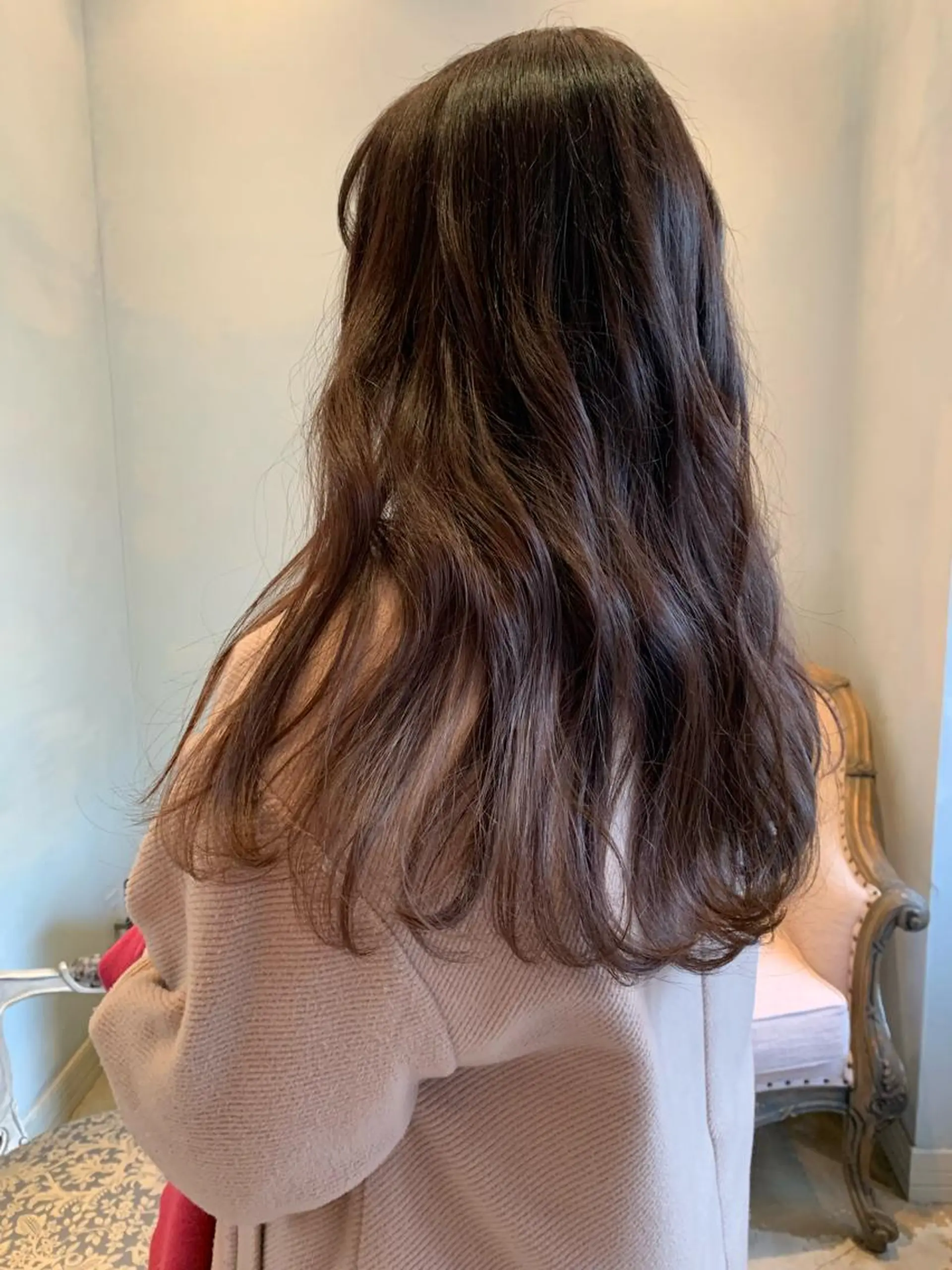 ロング カラー カット ヘアカラー GO TODAY SHAiRE SALON所属・SAKINO． ベージュカラーのヘアスタイル