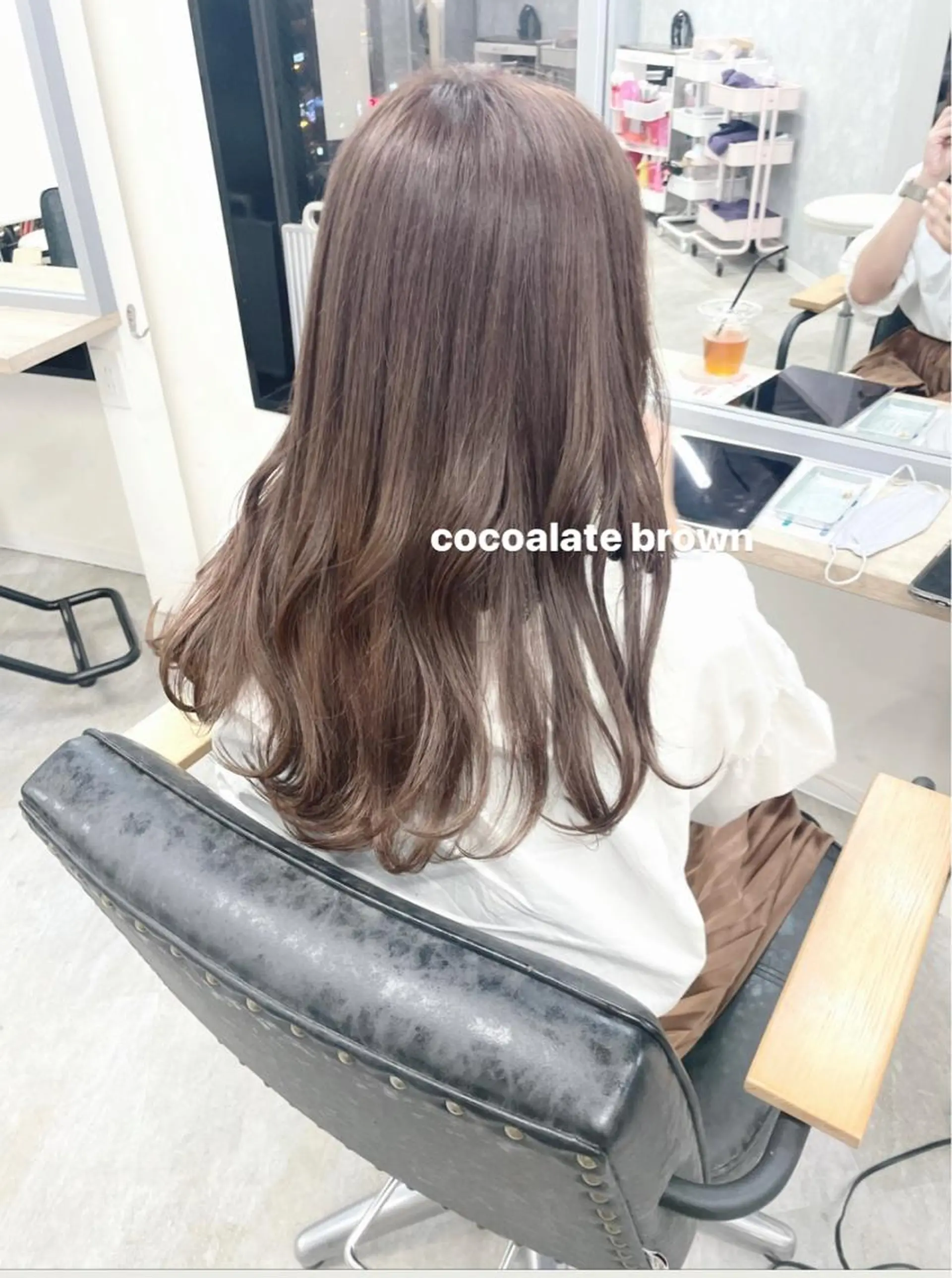 ロング カラー misaki🩰🤍 まろみ透け感カラーのヘアスタイル