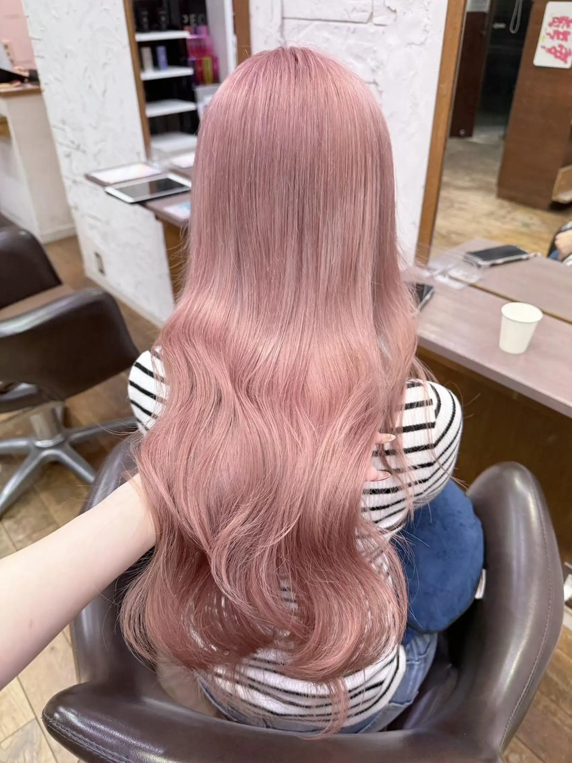 ロング カット ヘアカラー ハイトーン×艶カラー 🤍MIZUKIのヘアスタイル