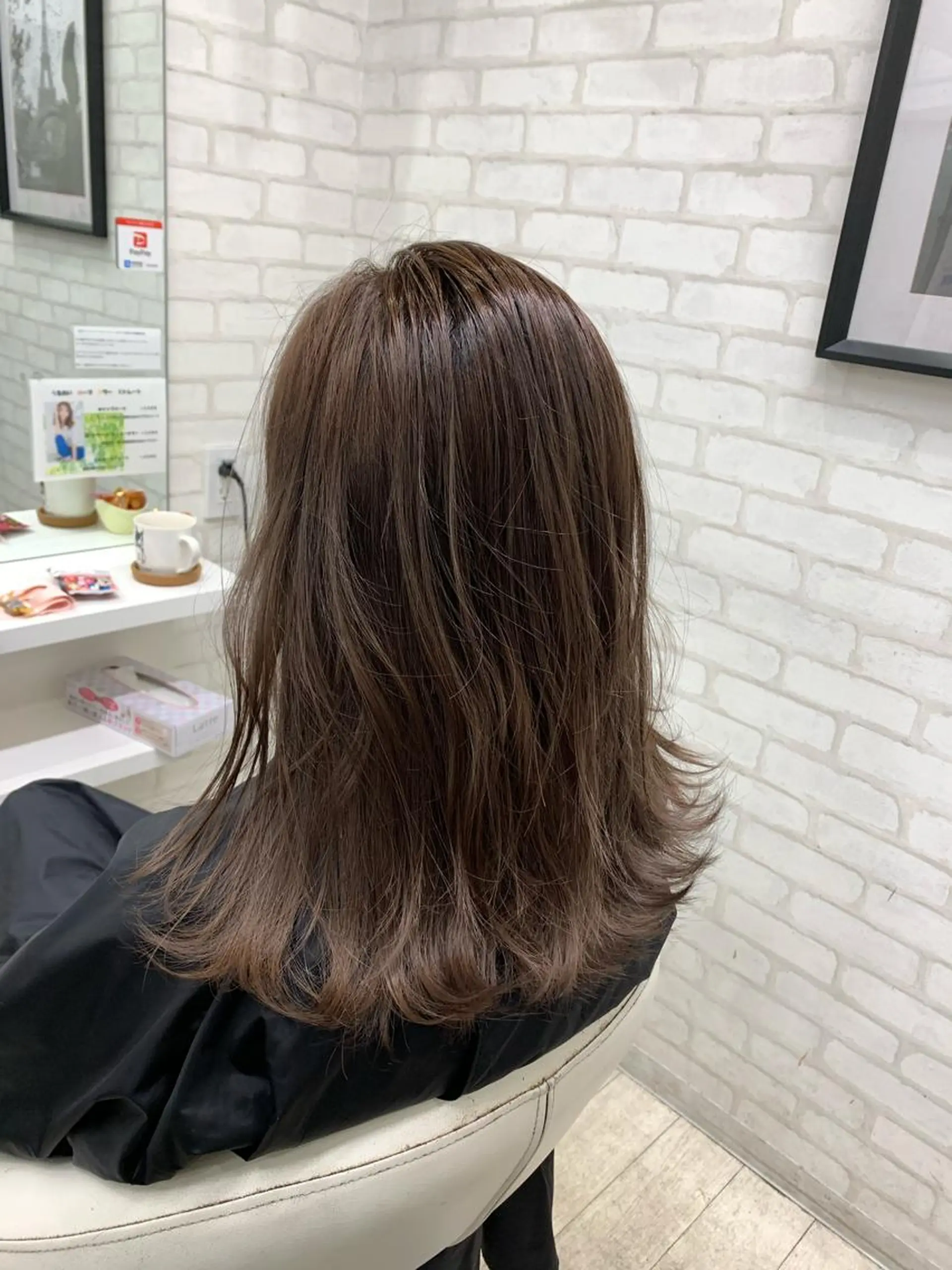 セミロング カラー 大橋 一智のヘアスタイル