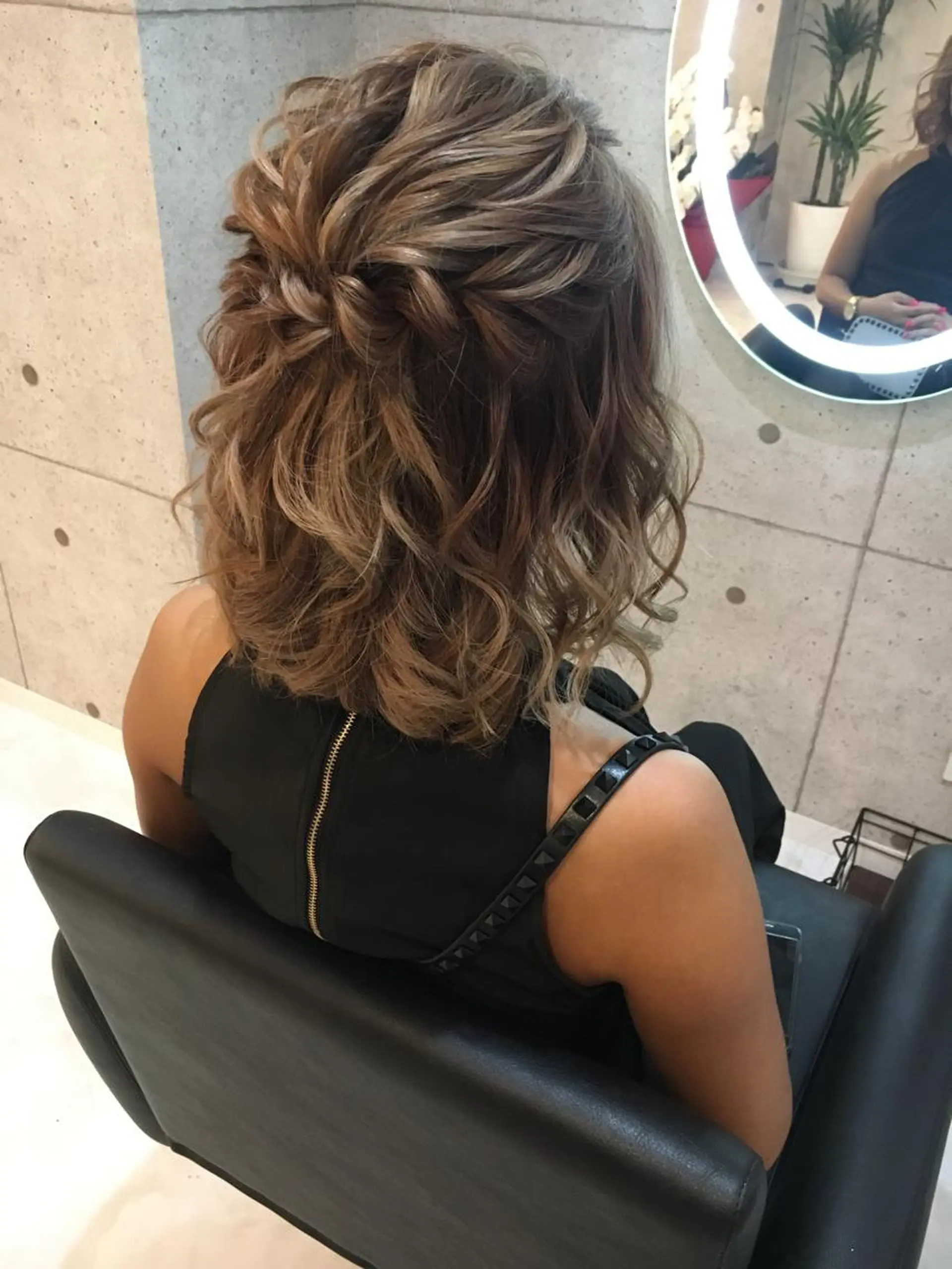 ヘアアレンジ ハーフアップ ヘアセット lien natsukiのヘアスタイル