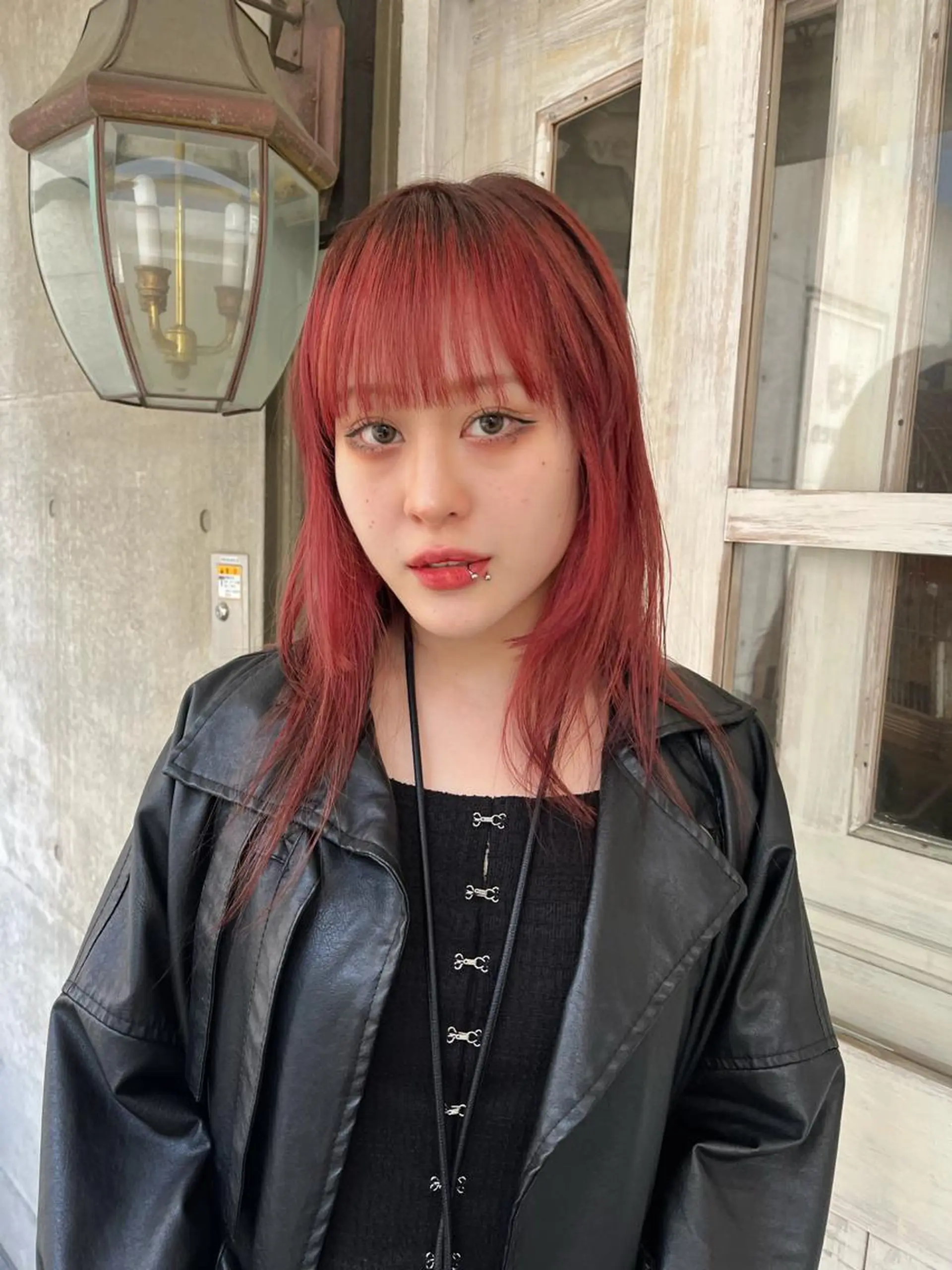 ミディアム カラー ヘアアレンジ キッズ デザインパーマ ハイライトIkumiのヘアスタイル