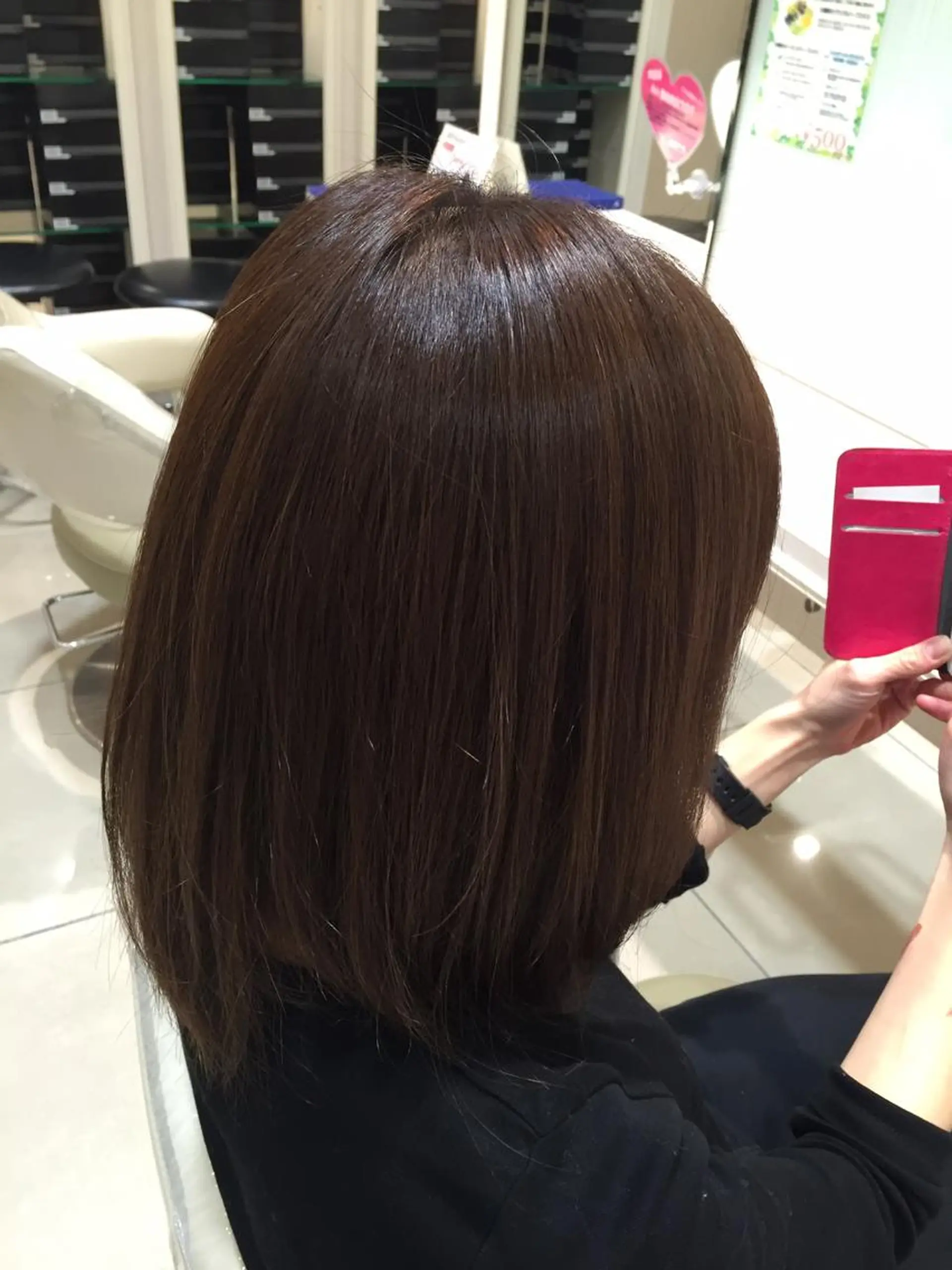 ミディアム ボブ カット 縮毛矯正 店長 大方康暉のヘアスタイル