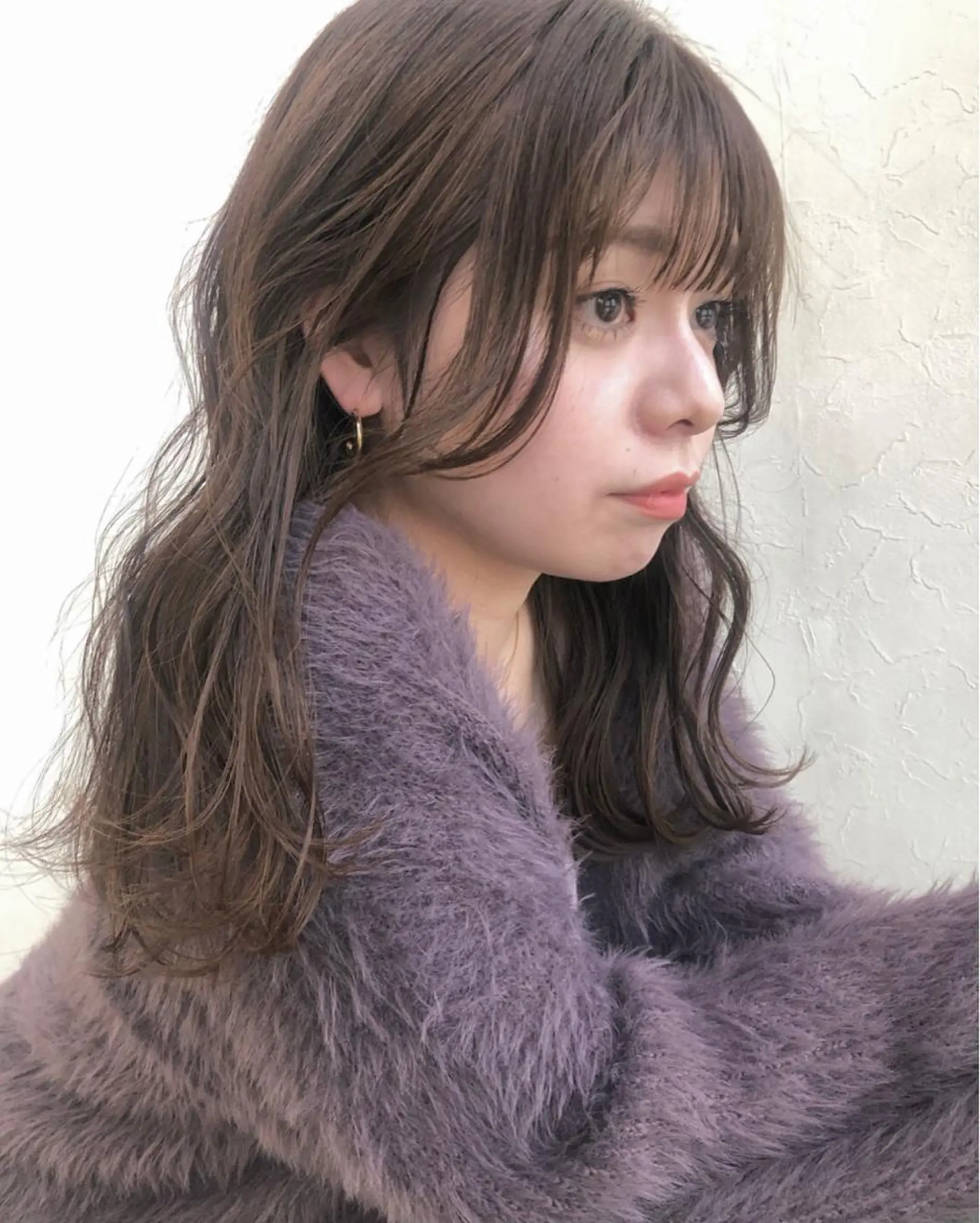 セミロング カラー nakahara madokaのヘアスタイル