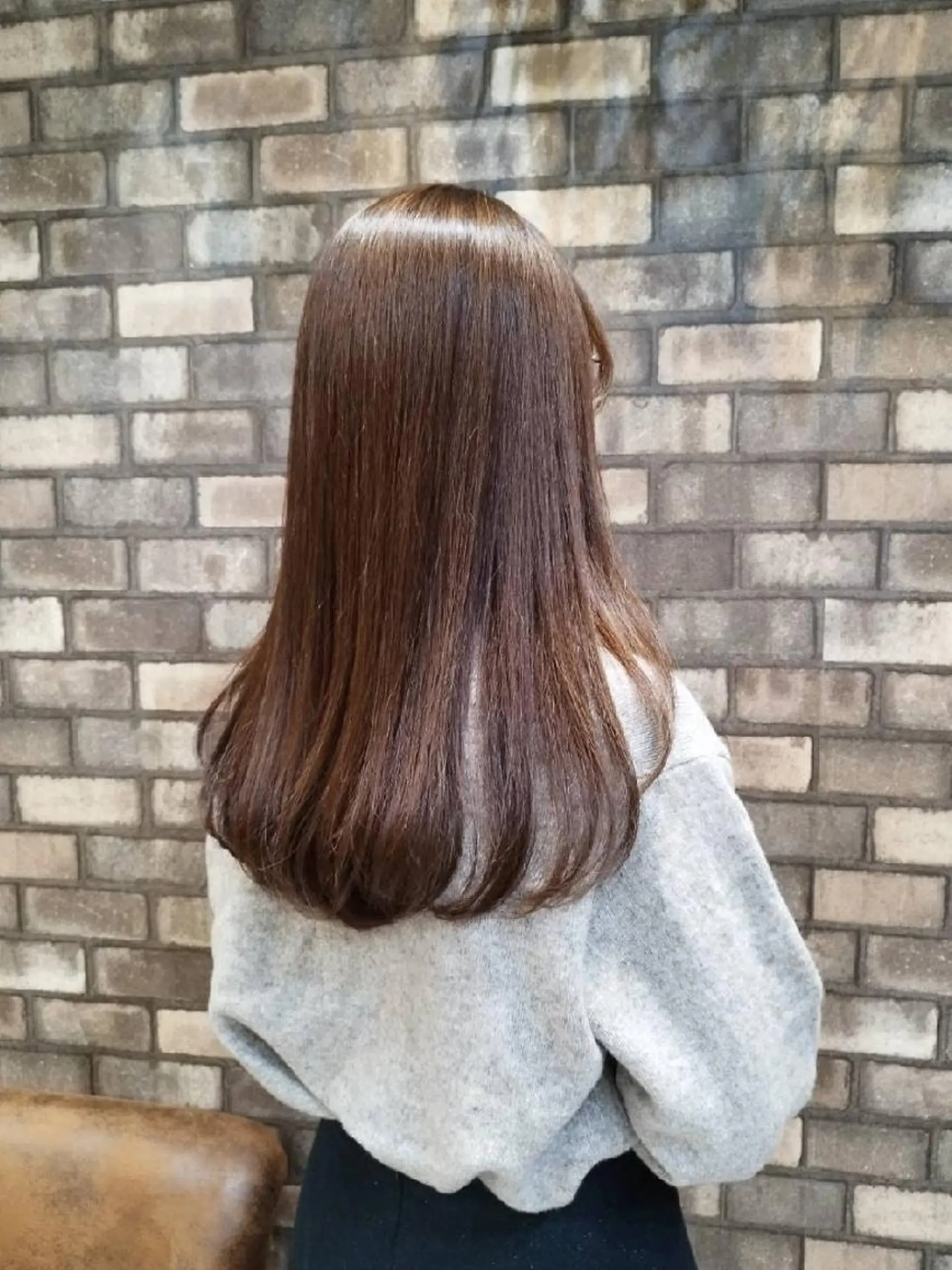 セミロング カラー ヘアアレンジ セミロングパーマ バレイヤージュ ブリーチ ケアブリーチ ダブルカラー 艶髪×美髪✨ newi八王子のヘアスタイル