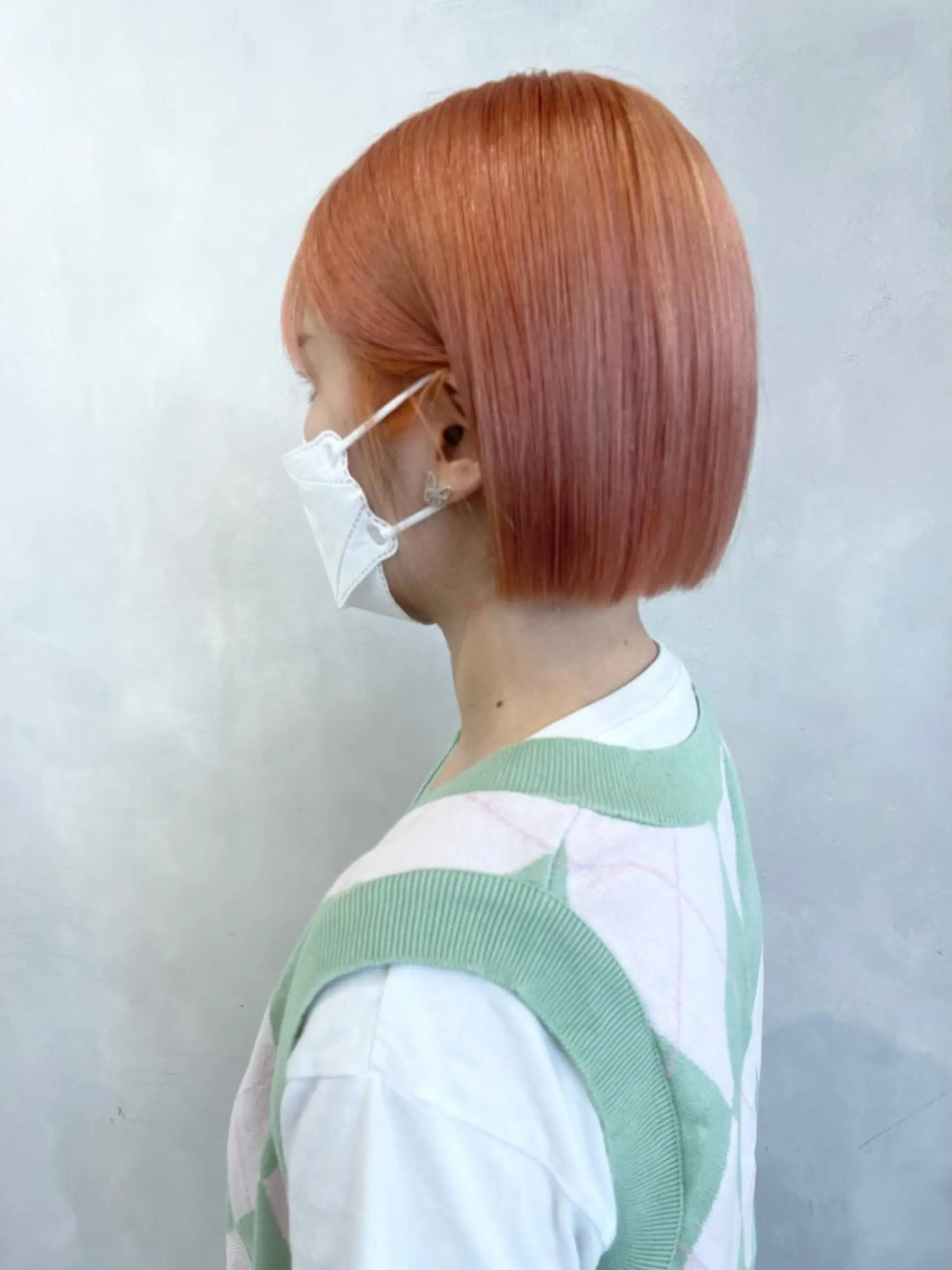 ショート カラー ピンクカラー ヘアカラー トリートメント 🦋レイヤーカット ミドリカワ🦋のヘアスタイル