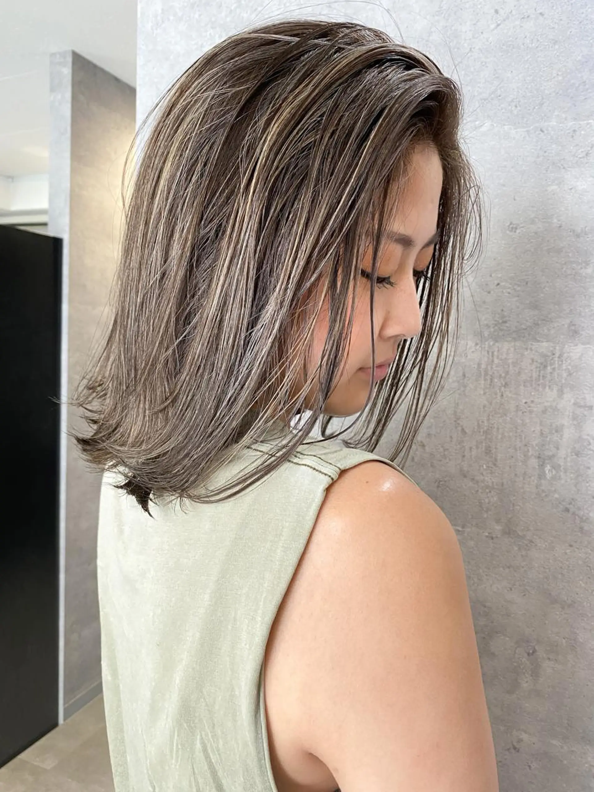 ショート カラー パーマ ヘアアレンジ ネイル マツエク・マツパ ハイライトカラー ハイライト カット ヘアカラー トリートメント 井上 一平のヘアスタイル