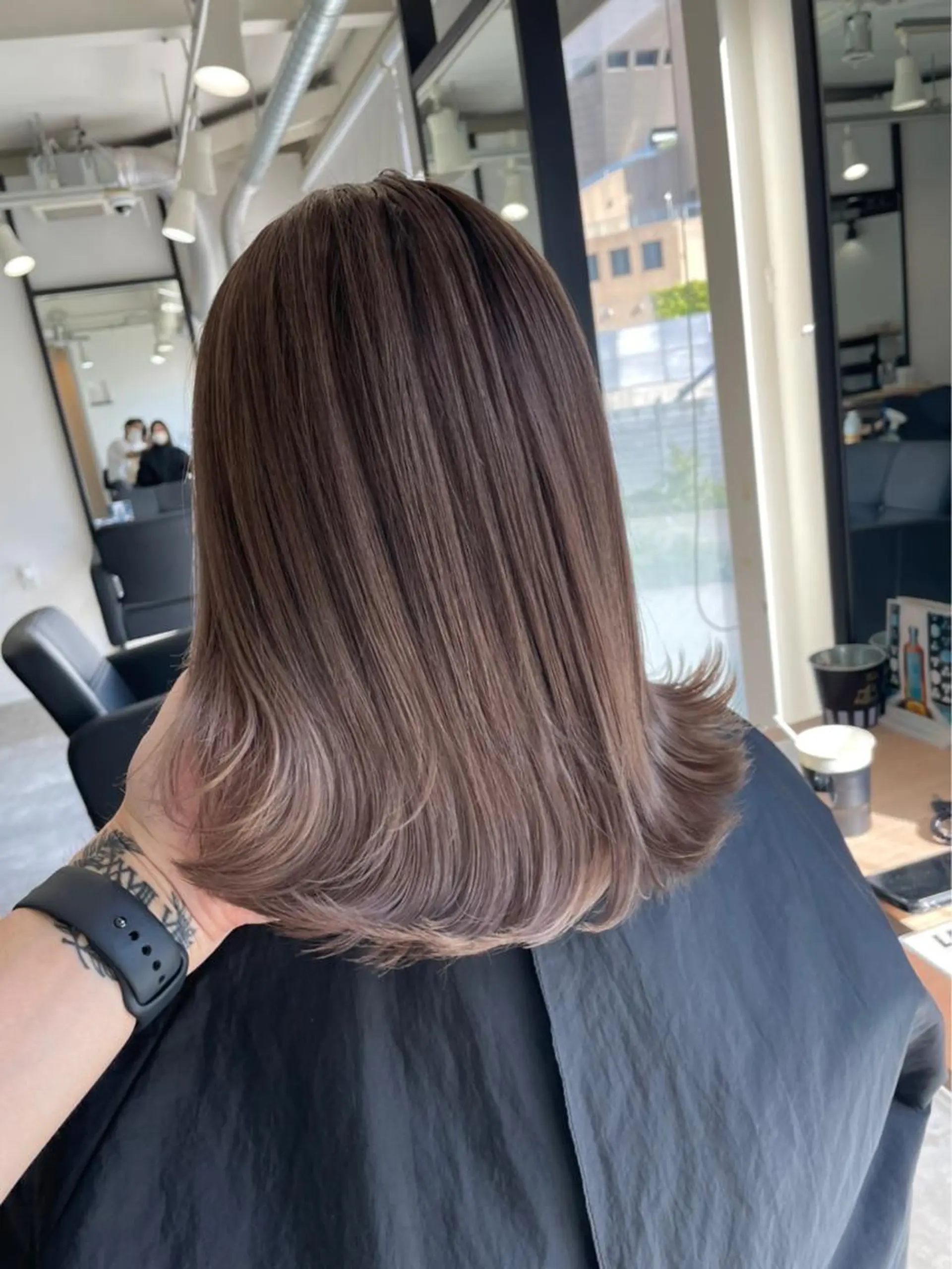 ショート カラー 透明感カラー ヘアカラー ✂️大門 巧✂️ LAFF難波店のヘアスタイル