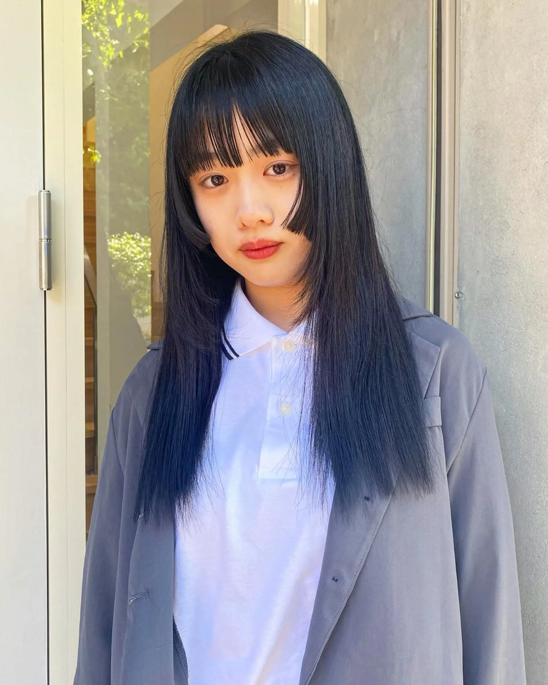 ロング カラー 姫カット ロング SHICENEケイ レイヤーカット🦋のヘアスタイル