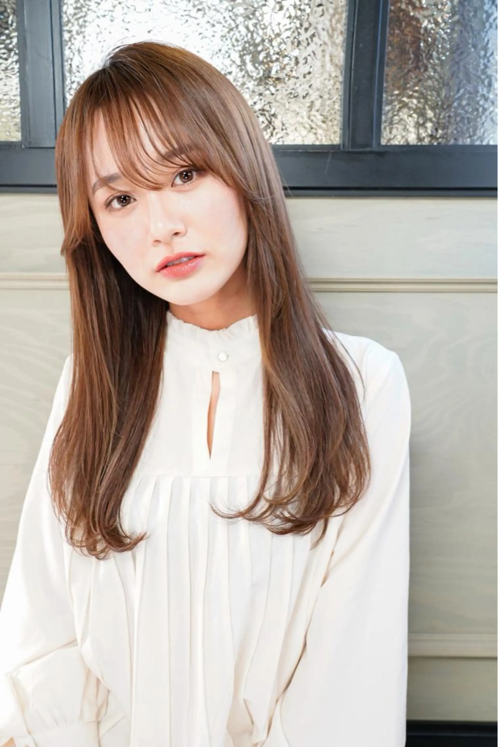 ロング カラー 学生 トリートメント カット ヘアカラー トリートメント 韓国ヘア☁️ mitsukiのヘアスタイル