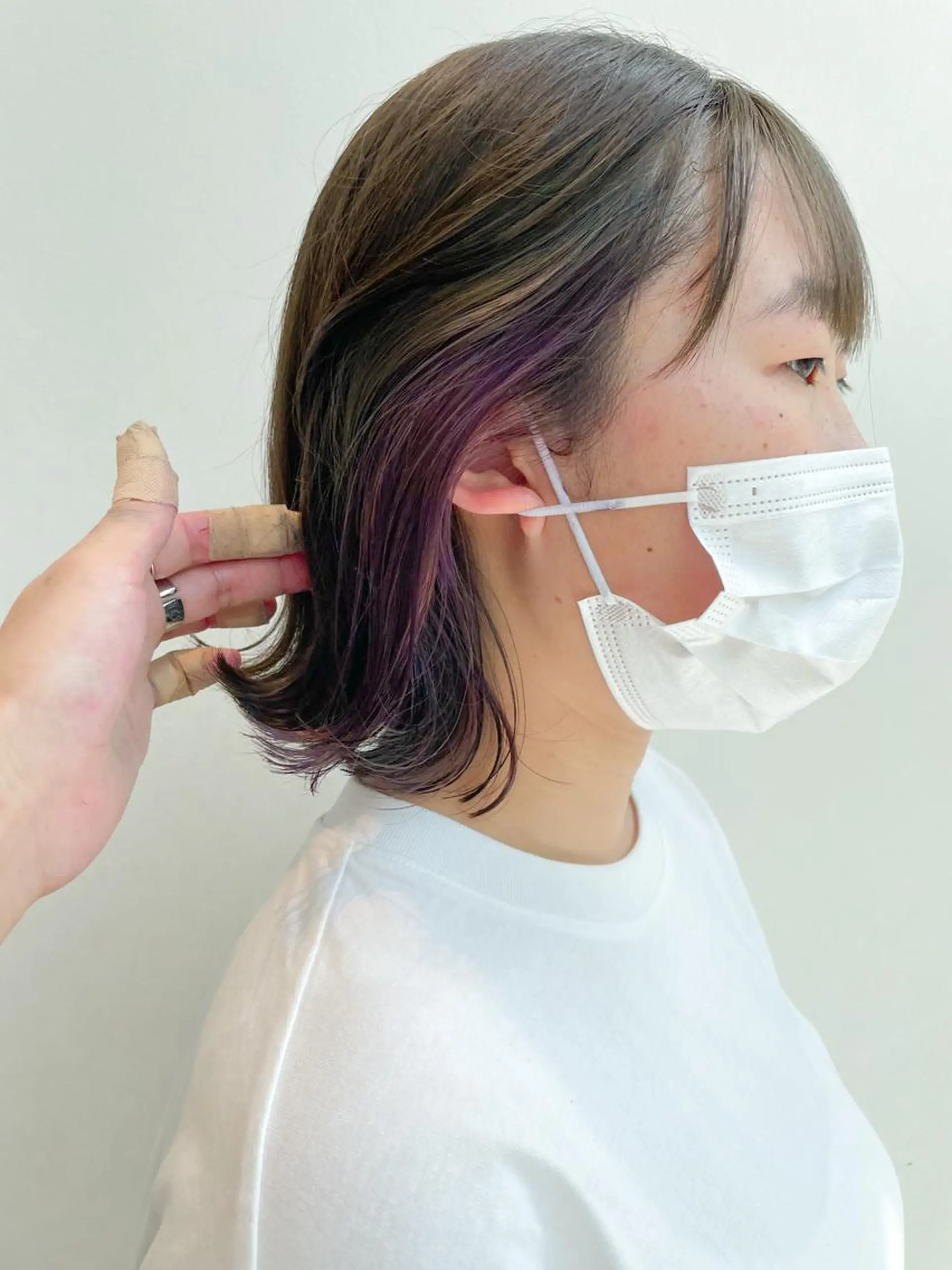 ショート カラー ラベンダーカラー ラベンダーピンク ピンクカラー 髪質改善/ブリーチ 田代 龍我のヘアスタイル