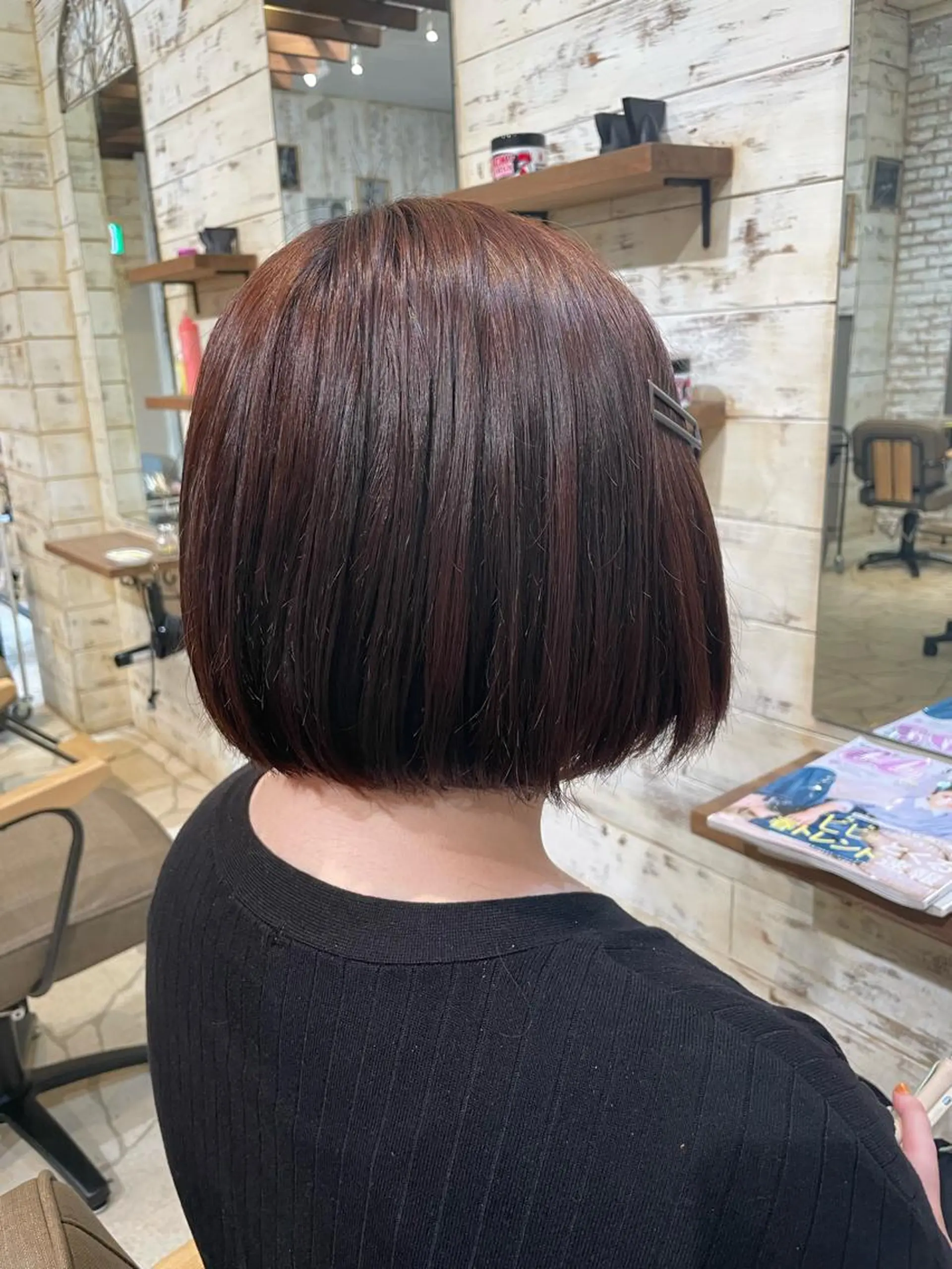 ショート カラー ブラウンカラー オレンジ オレンジブラウン スリールヘアー所属・🖤nako/艶髪/ 透明感カラー🖤のヘアスタイル