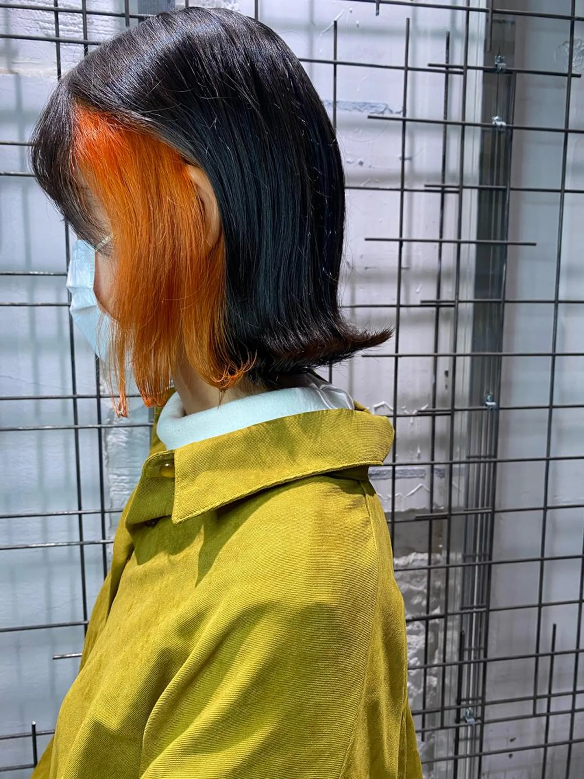 カラー インナーカラー オレンジ ヘアカラー AYANE 韓国ヘア /レイヤーカットのヘアスタイル