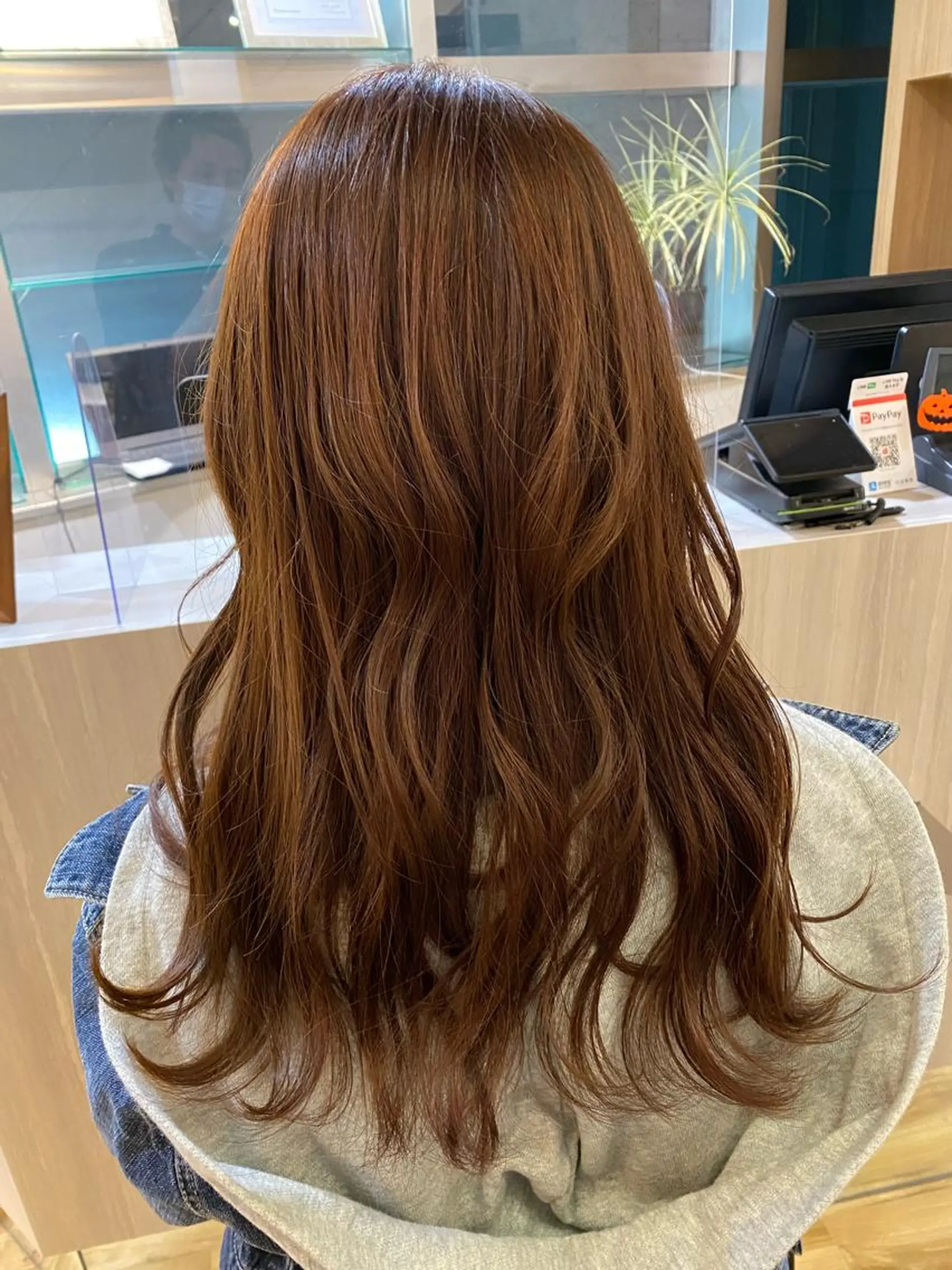 ロング カラー ヘアカラー のりなが れおのヘアスタイル