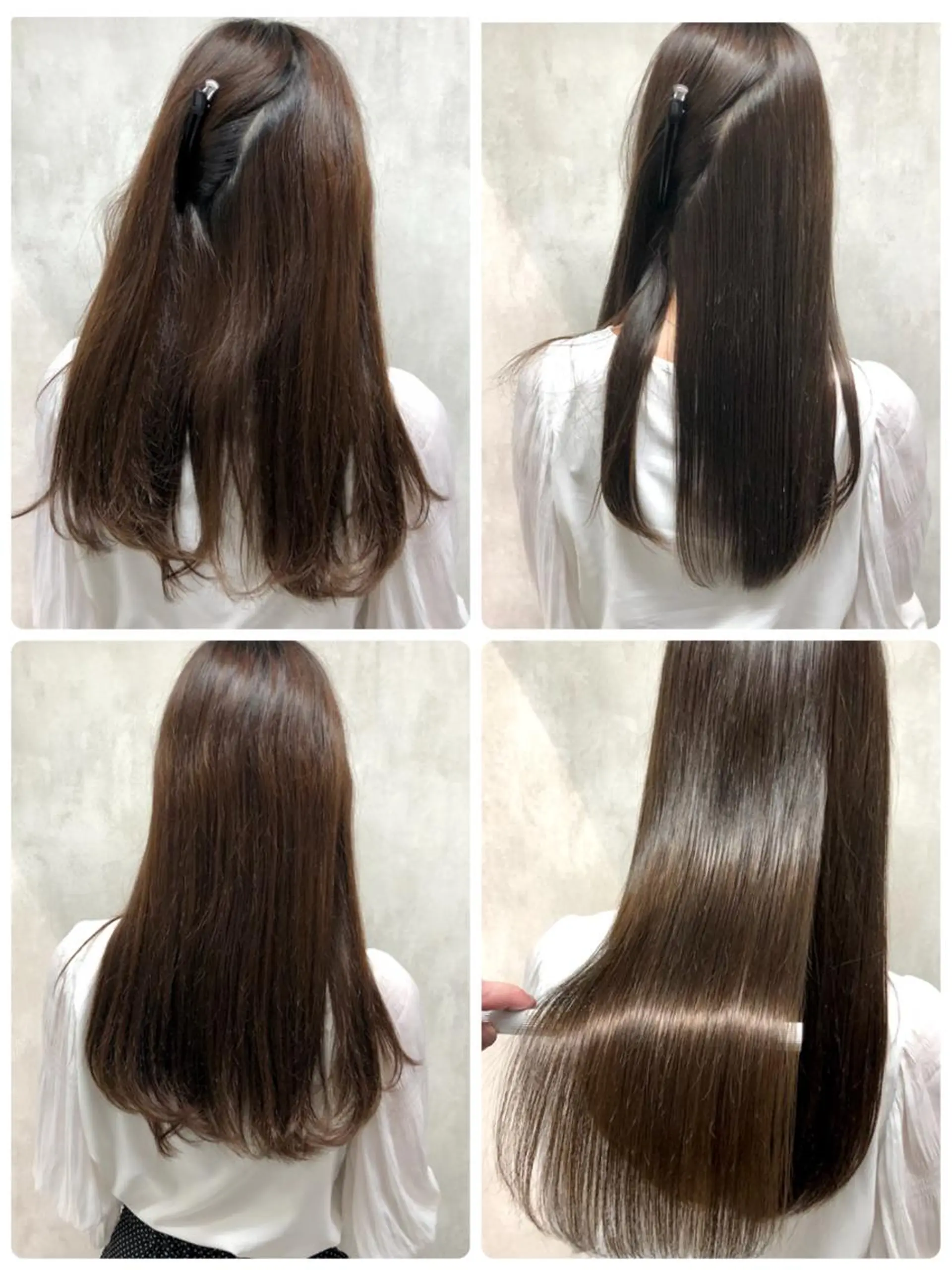 ロング カット ヘアカラー 縮毛矯正 トリートメント 満足度⭕️縮毛矯正師 谷口にお任せを👍のヘアスタイル