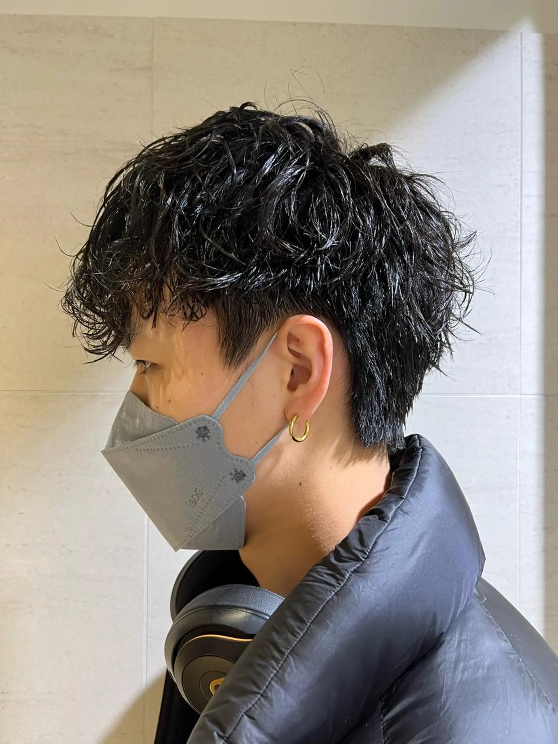 パーマ メンズ 糟谷 慈英のヘアスタイル