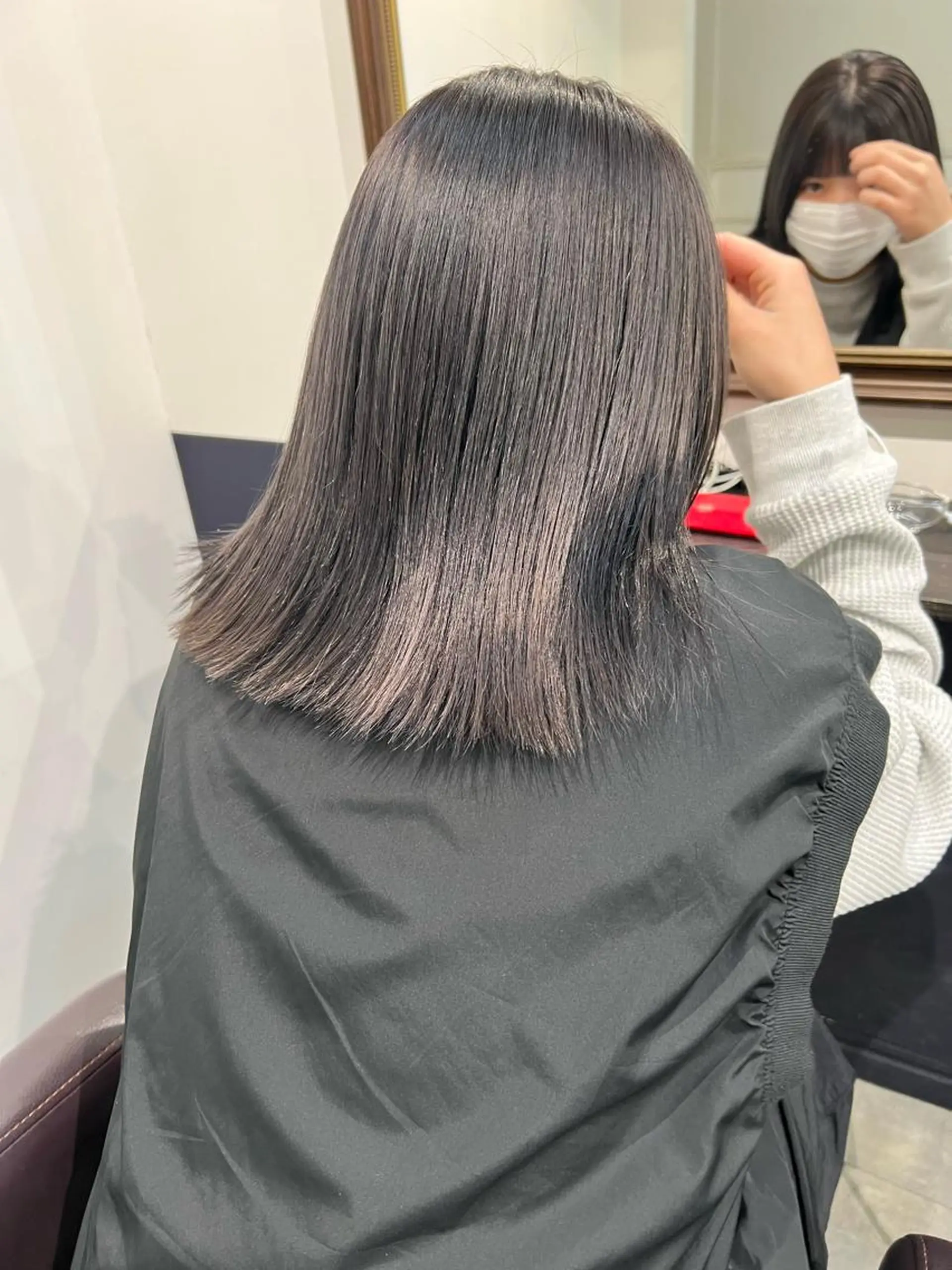 ミディアム カラー ハイトーンボブ美容師 /馬場 翼のヘアスタイル