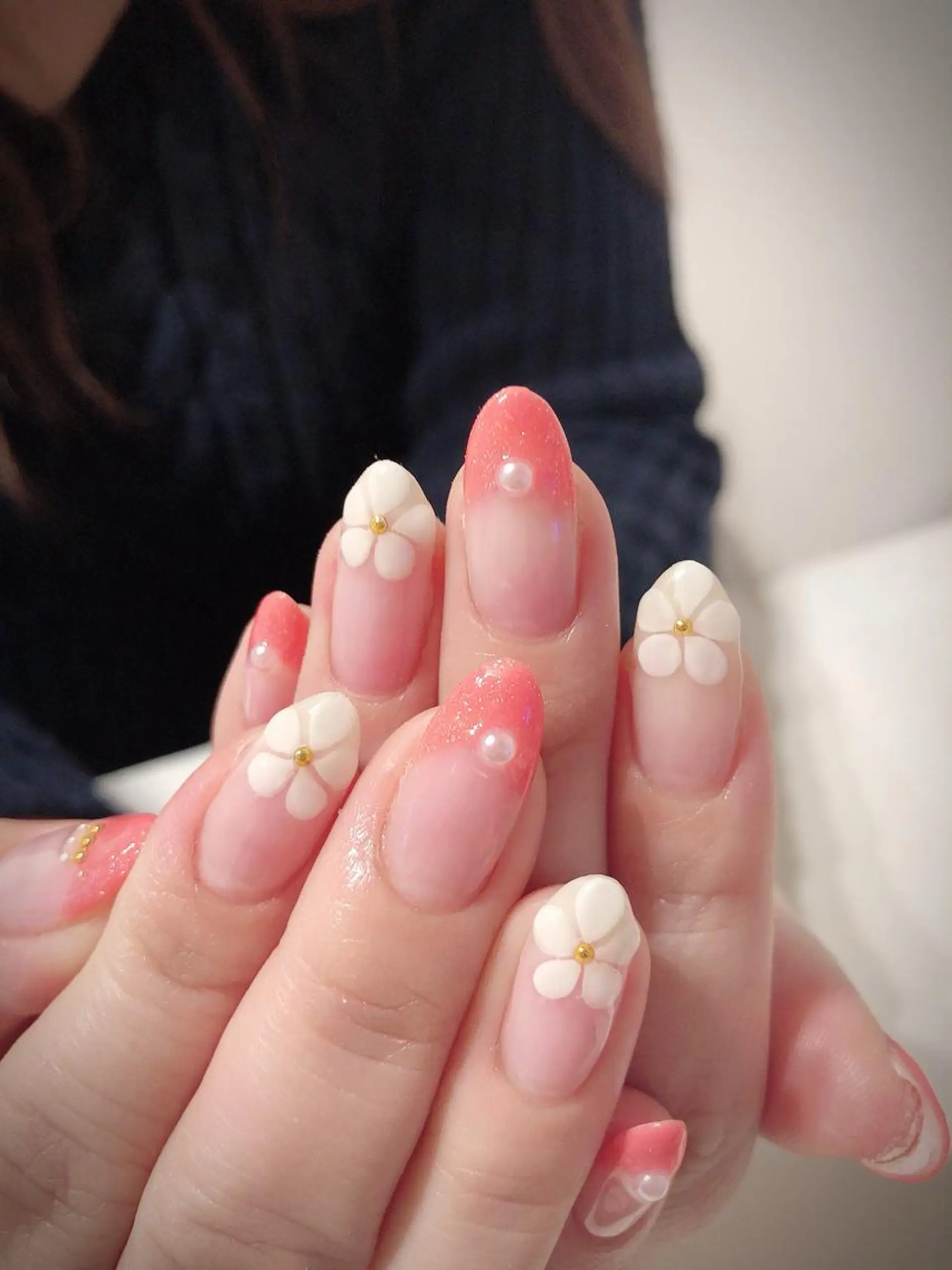ネイル フラワーネイル フレンチネイル ハンドネイル * haruのネイルデザイン