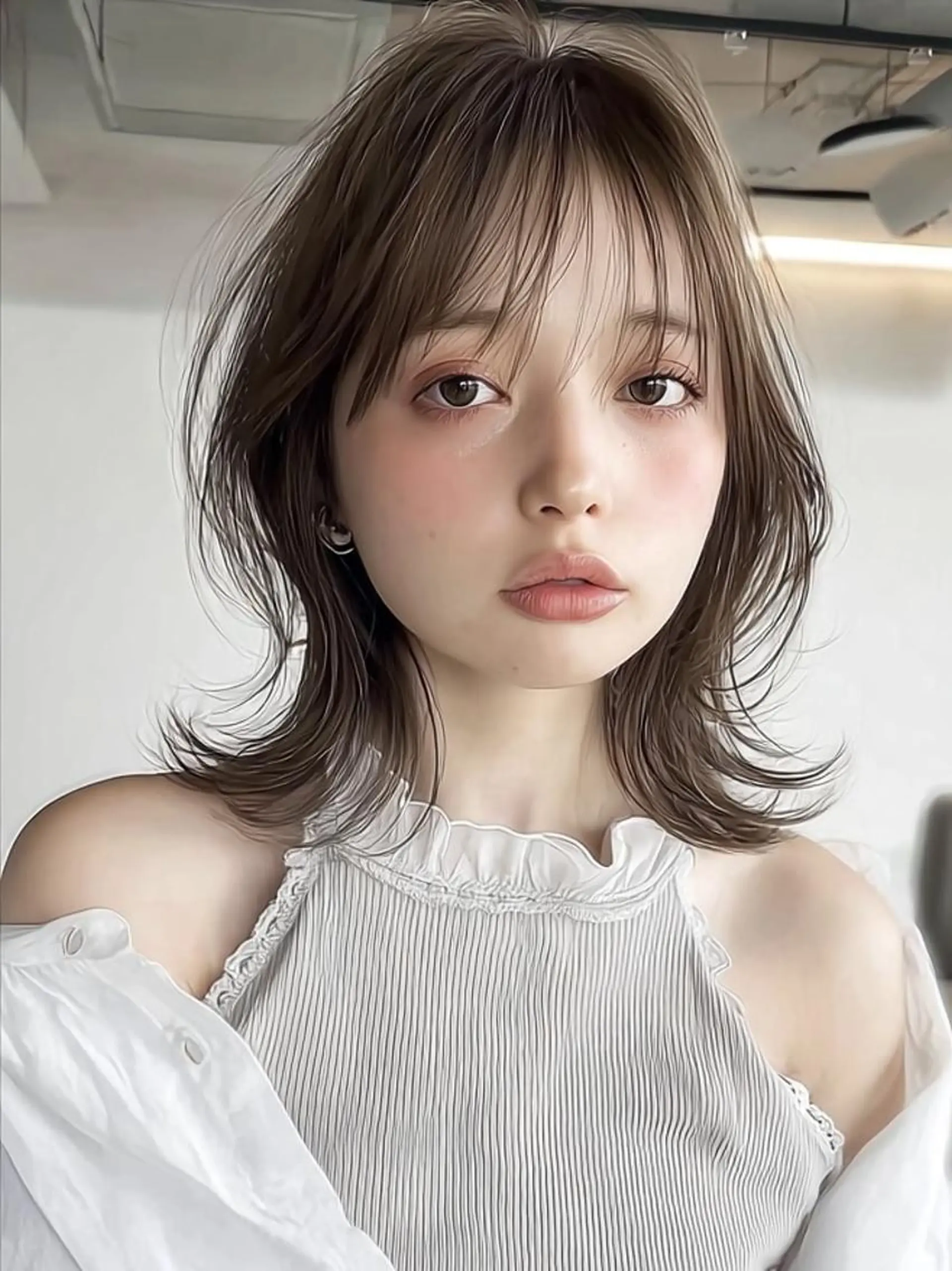 セミロング ボブ 外国人風カラー カット ヘアカラー トリートメント ♡ 𝐘𝐮𝐤𝐚♡のヘアスタイル