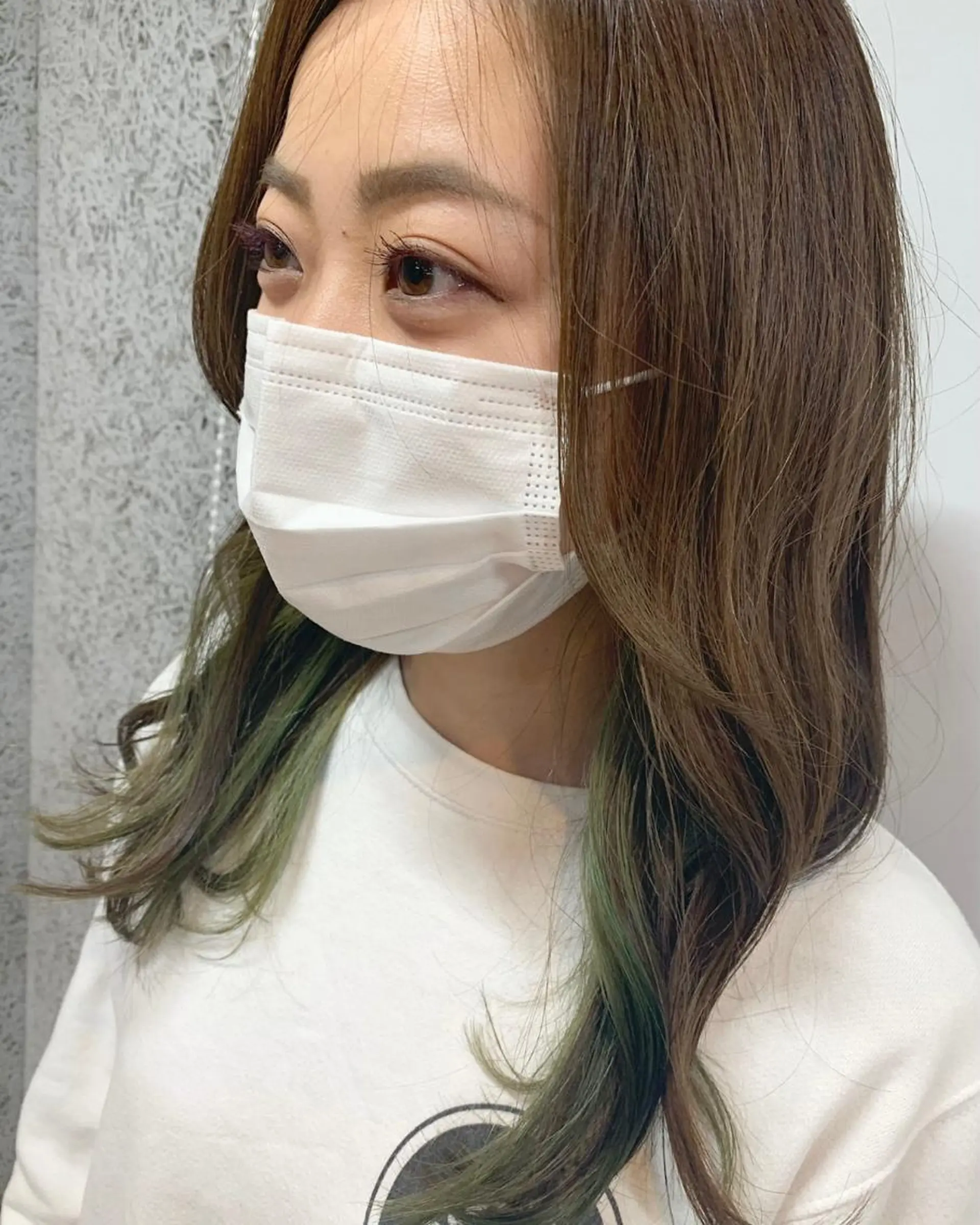 ロング カラー ベージュカラー eyesburg W/est所属・ショートボブ 村上のヘアスタイル