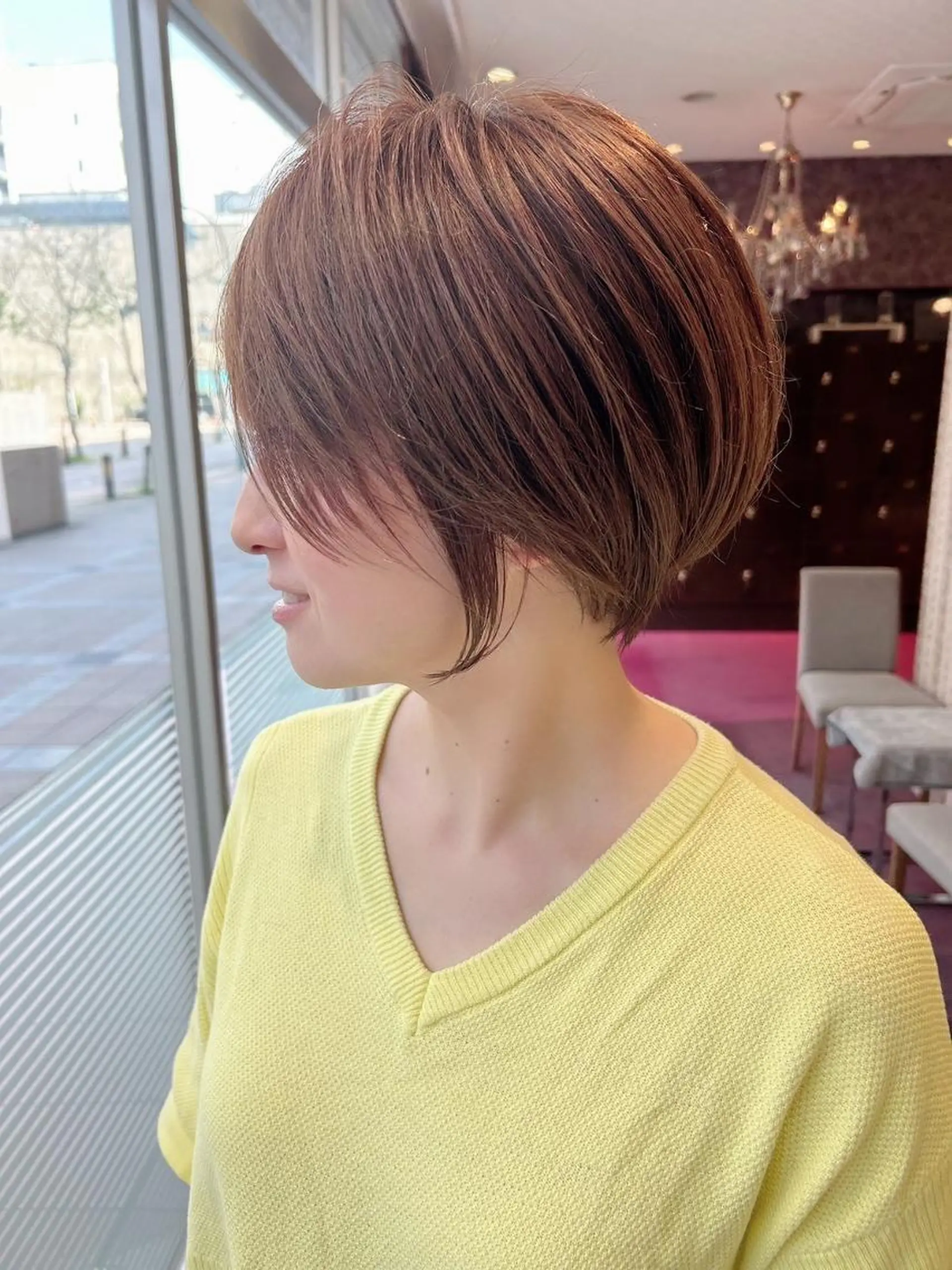 ショート ヘアカラー 大川 有香のヘアスタイル