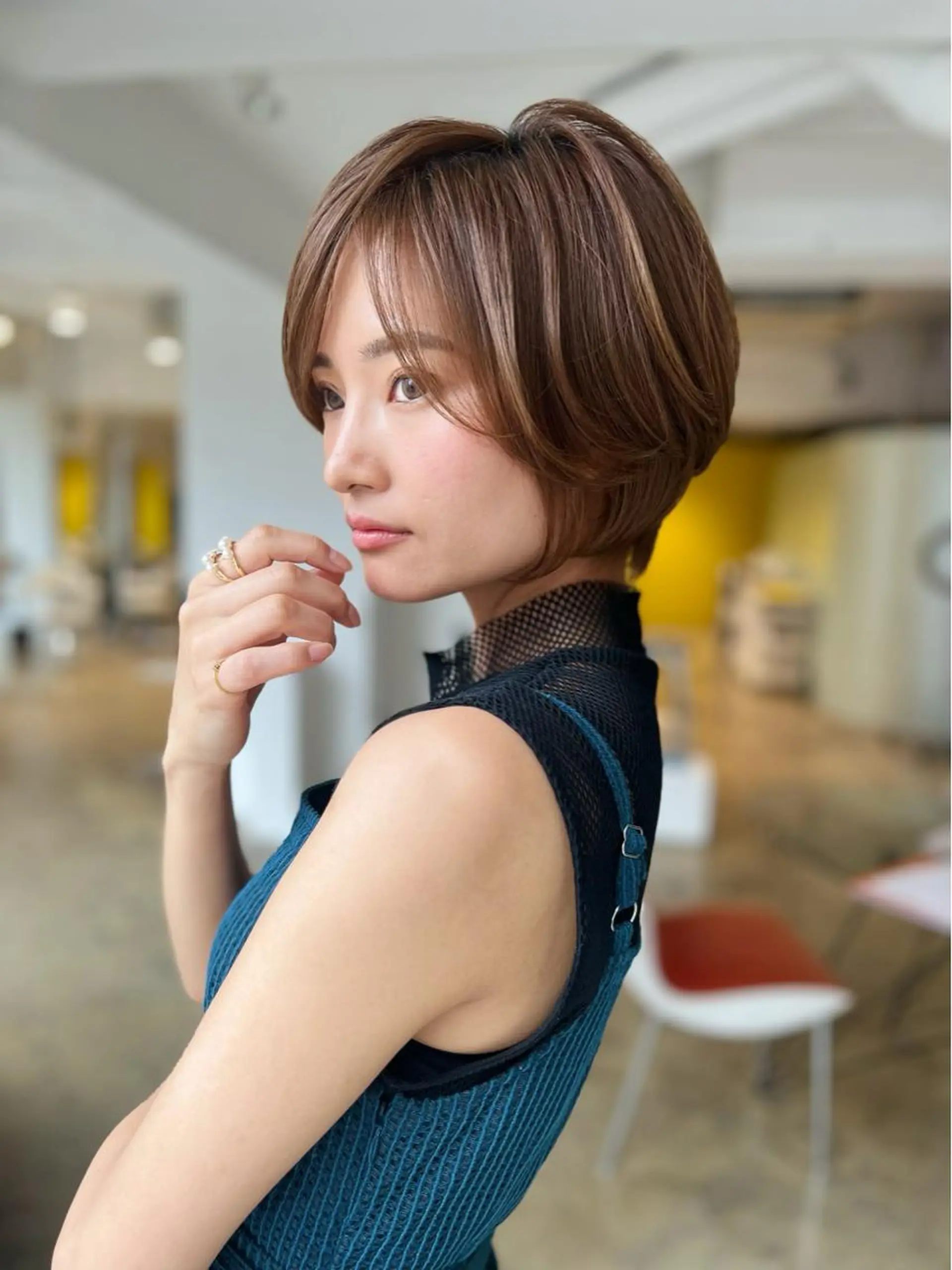 ショート ショート/ボブ/縮毛 三上達大のヘアスタイル