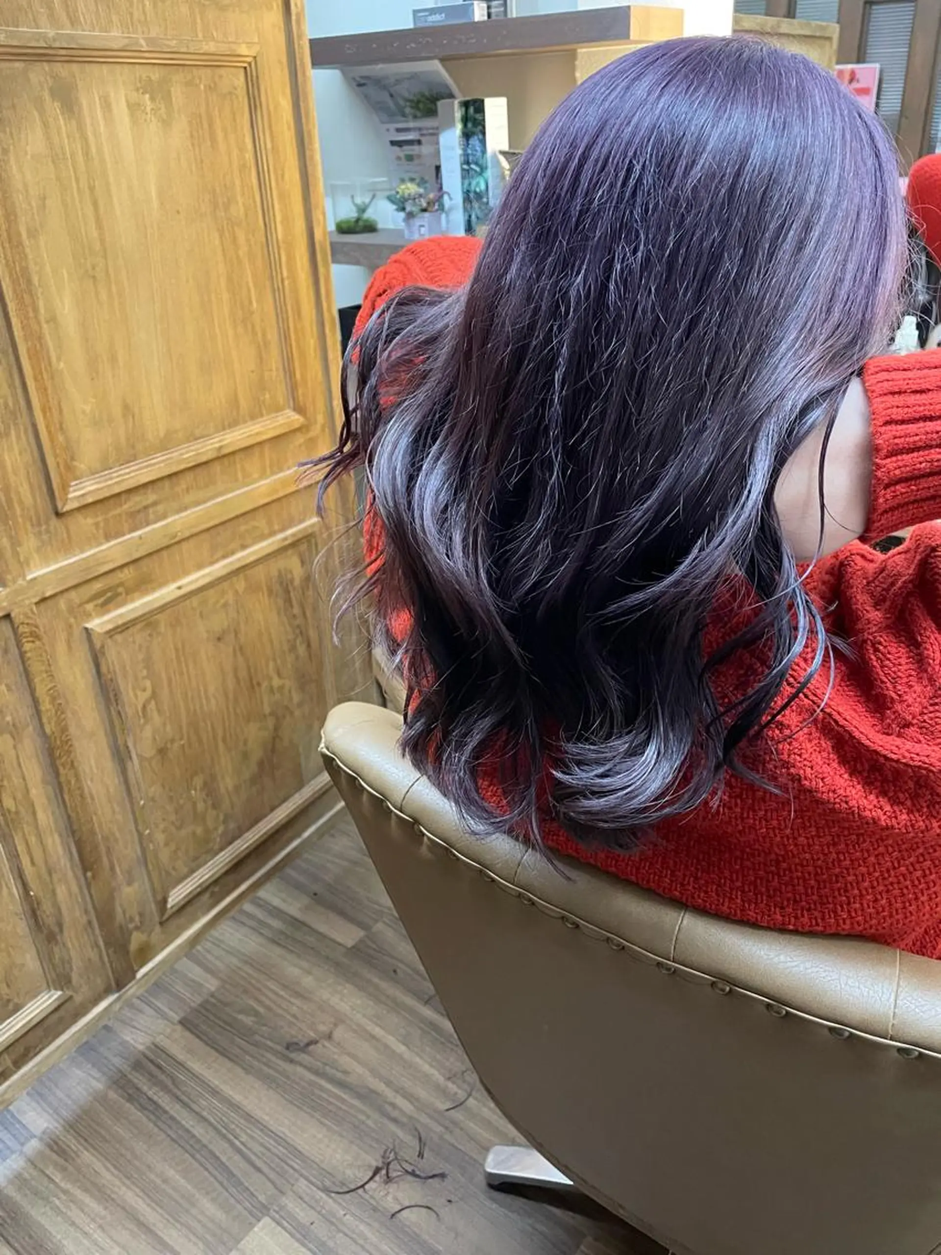 セミロング カラー ピンクカラー ヘアカラー トリートメント 山本 純平のヘアスタイル