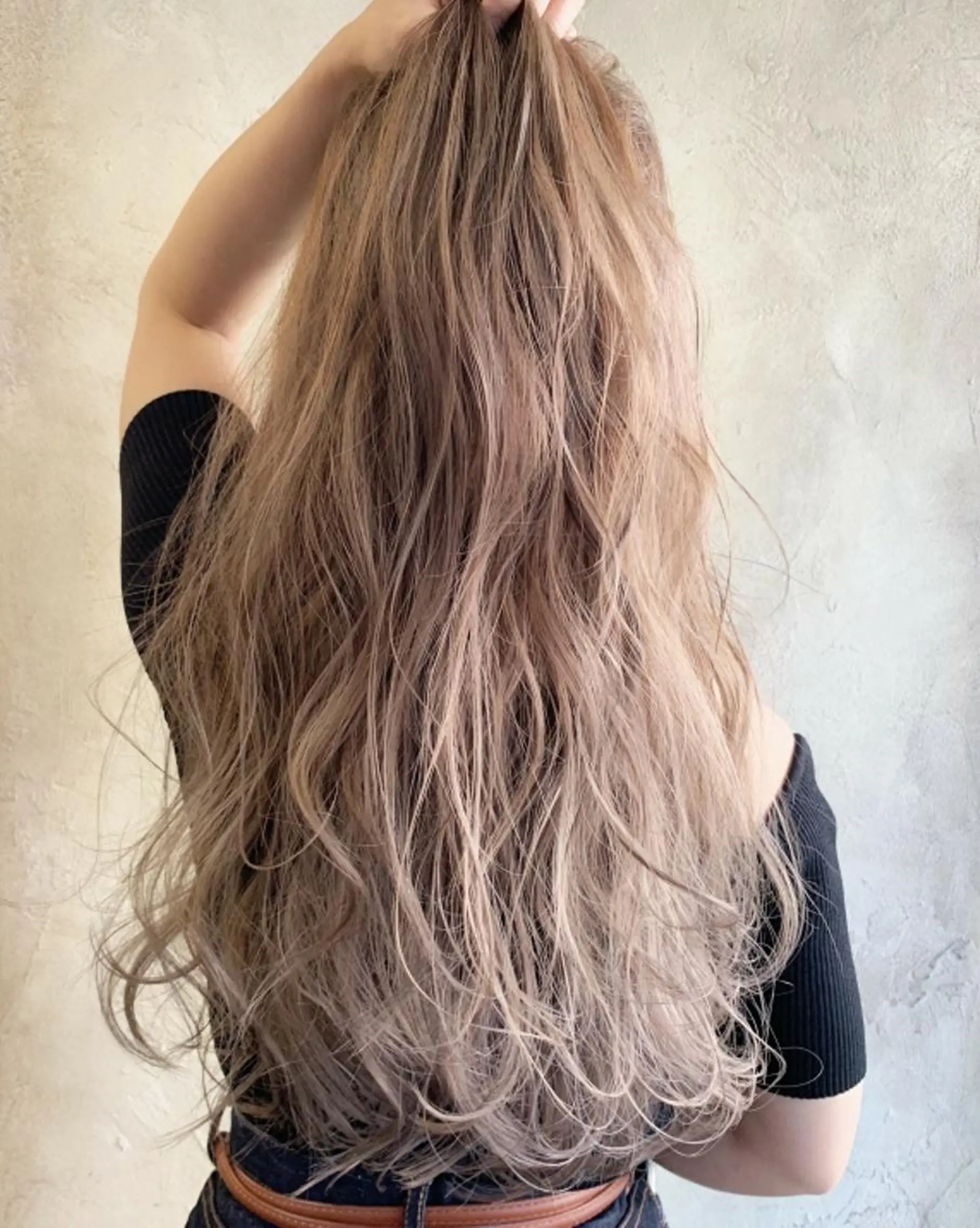 ロング カラー デザインカラー グラデーションカラー ハイライトカラー ハイトーンカラー ハイライト カット ヘアカラー N° aria 三軒茶屋のヘアスタイル