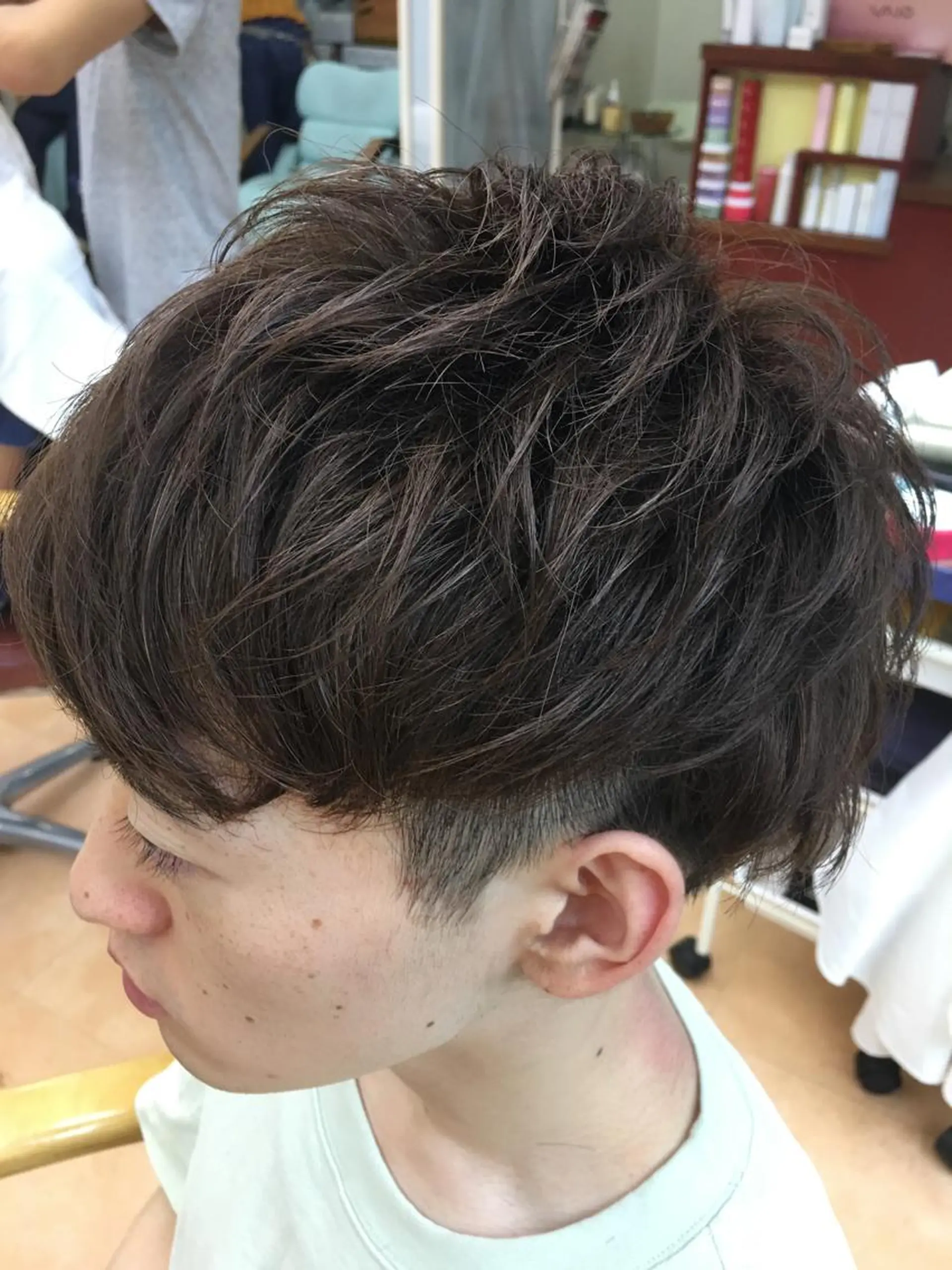 メンズ カット パーマ ダブルカラー🎉 ハイトーン🎉スドウのヘアスタイル