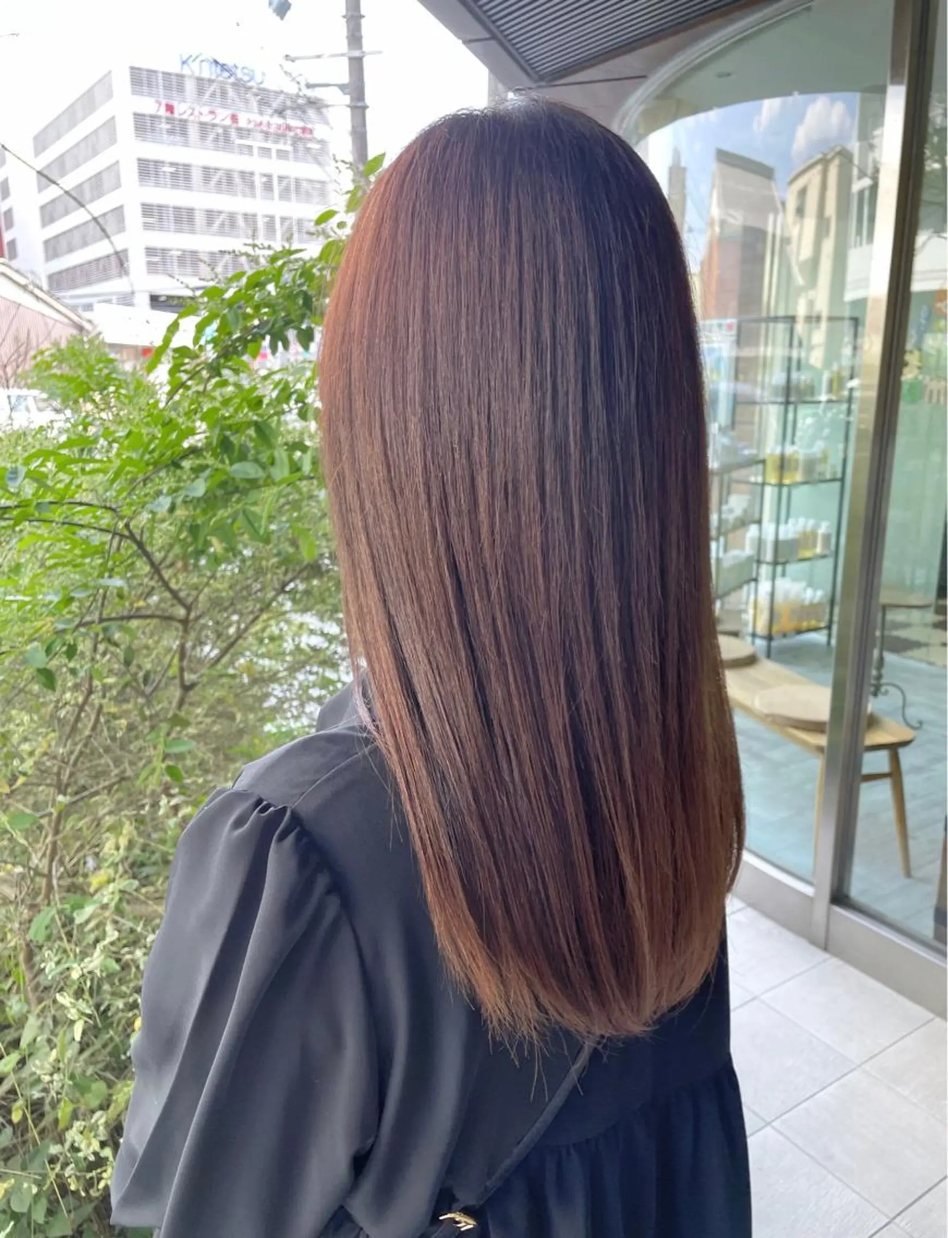 ロング 縮毛矯正 トリートメント 西山 瑞希のヘアスタイル