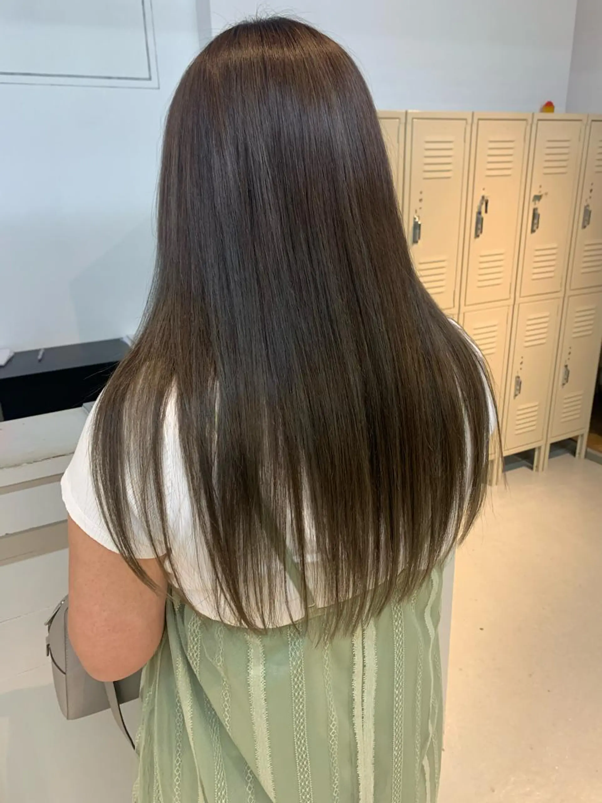 ロング カラー グレージュ ハイライトカラー ハイライト ハッシュカット/ハイ トーン/MANAMIのヘアスタイル