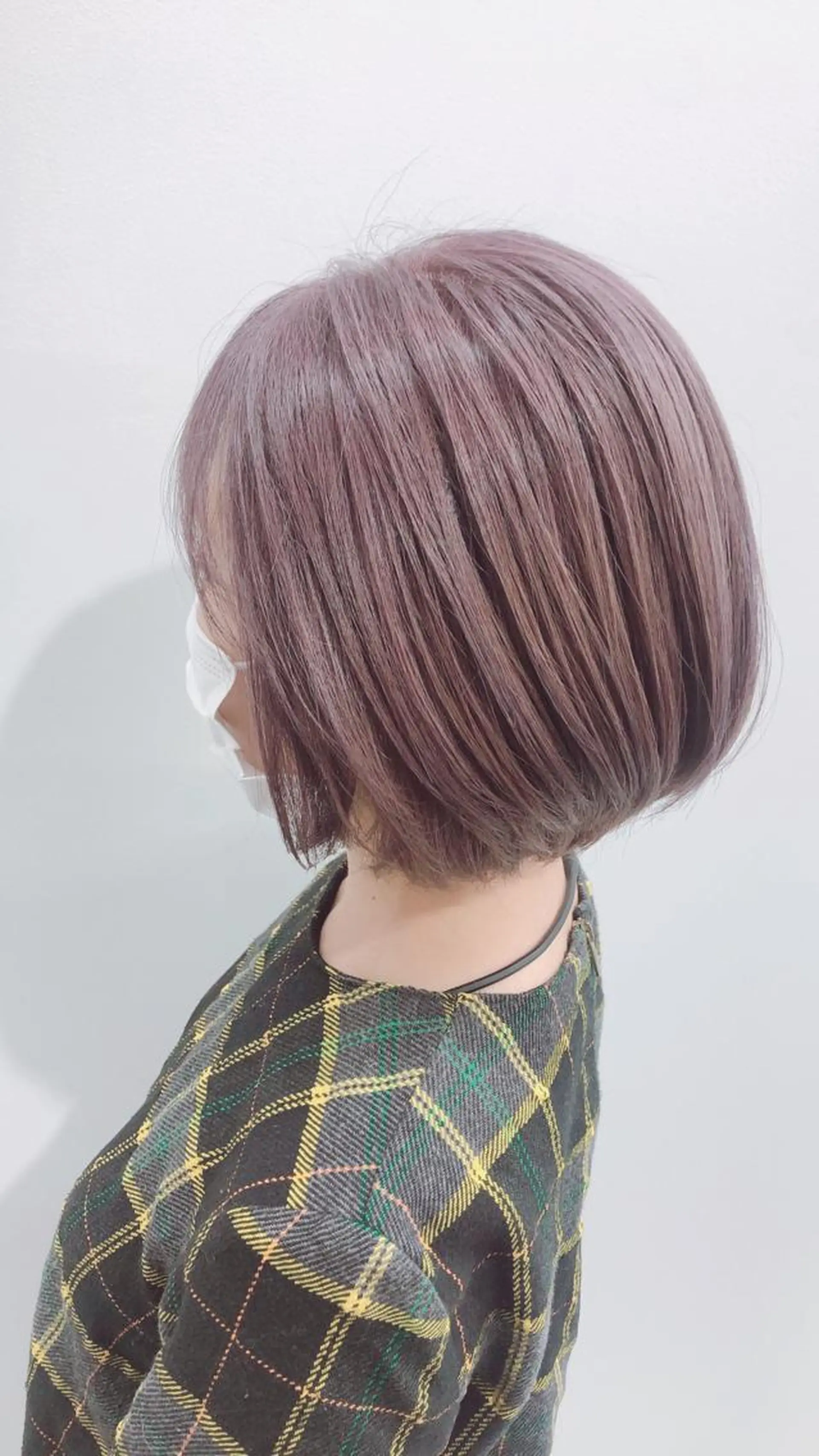 ショート カラー ピンクカラー ピンクパープル パープルカラー ヘアカラー トリートメント 宮本 円のヘアスタイル