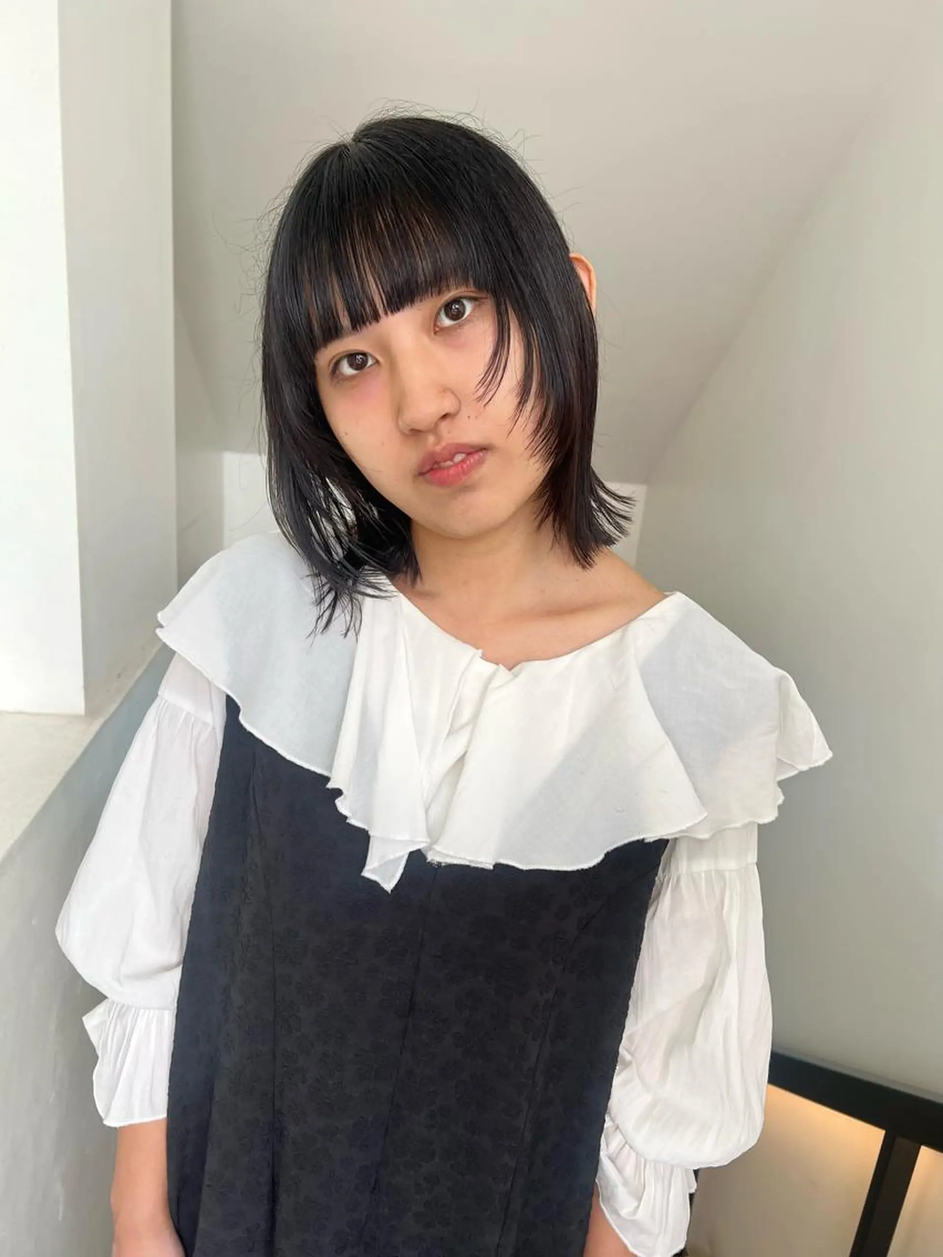 ミディアム 顔周りカット 顔周りカット/透明感 カラー✂️MEIのヘアスタイル